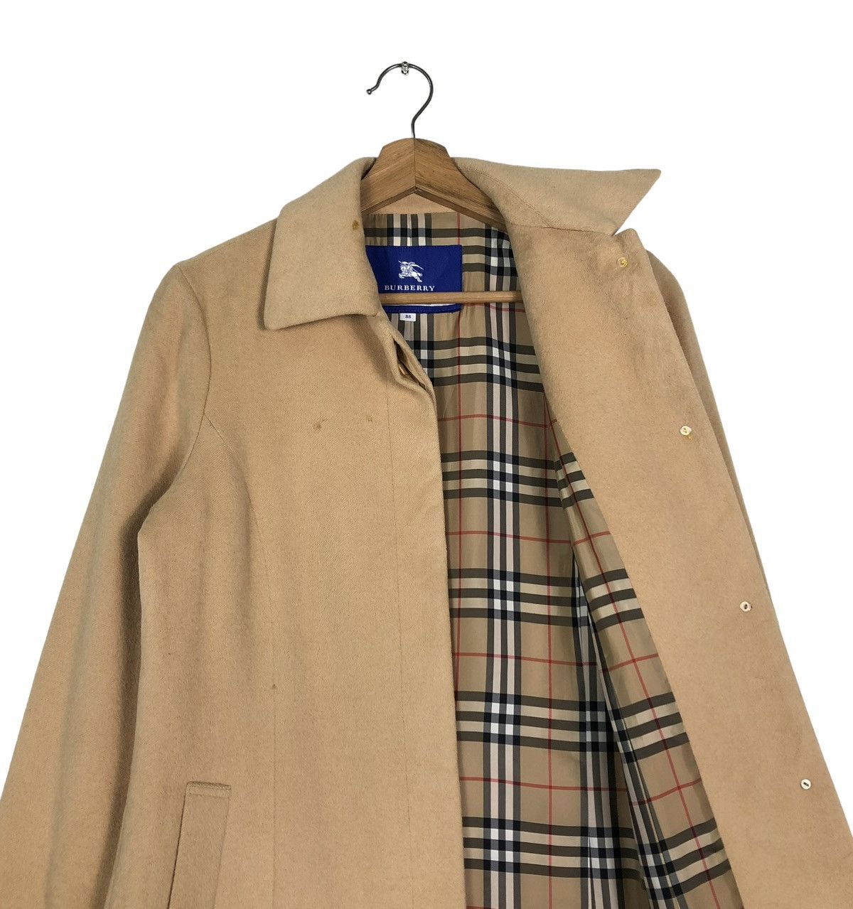 Burberry 🔥VINTAGE BURBERRY LONDON BLUE LABEL WOOL NOVA CHECK Size XS / US 0-2 / IT 36-38 - 13 Thumbnail
