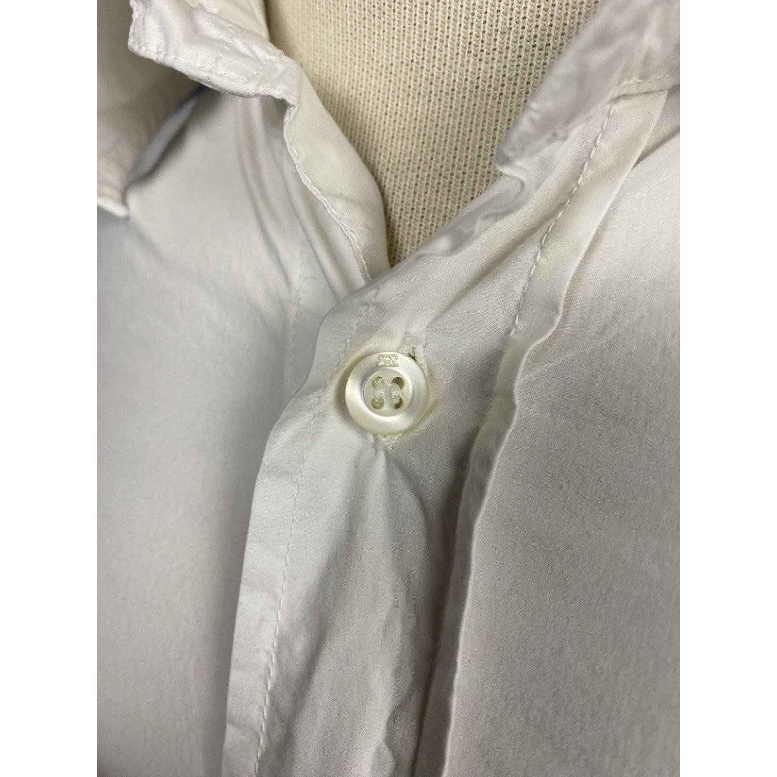 Ermenegildo Zegna Ermenegildo Zegna Men's White Longsleeve Dress Shirt Size L Size US L / EU 52-54 / 3 - 7 Thumbnail