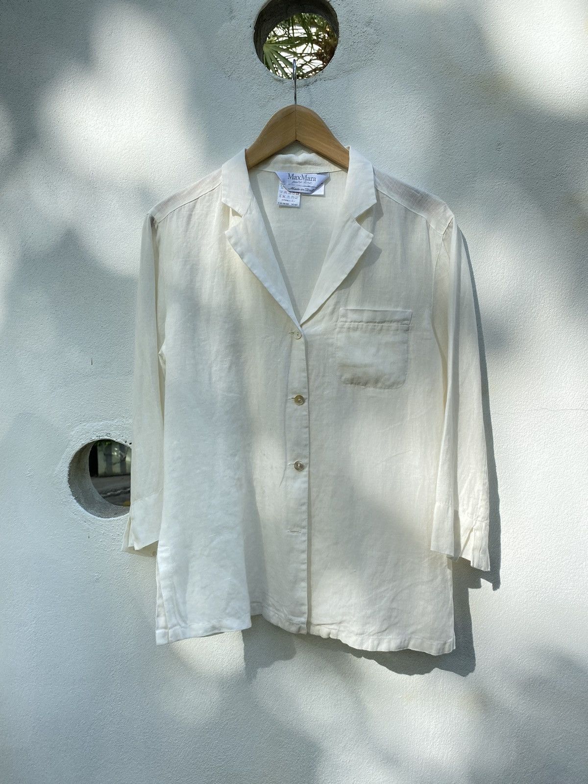 Maxmara white pocket shirt