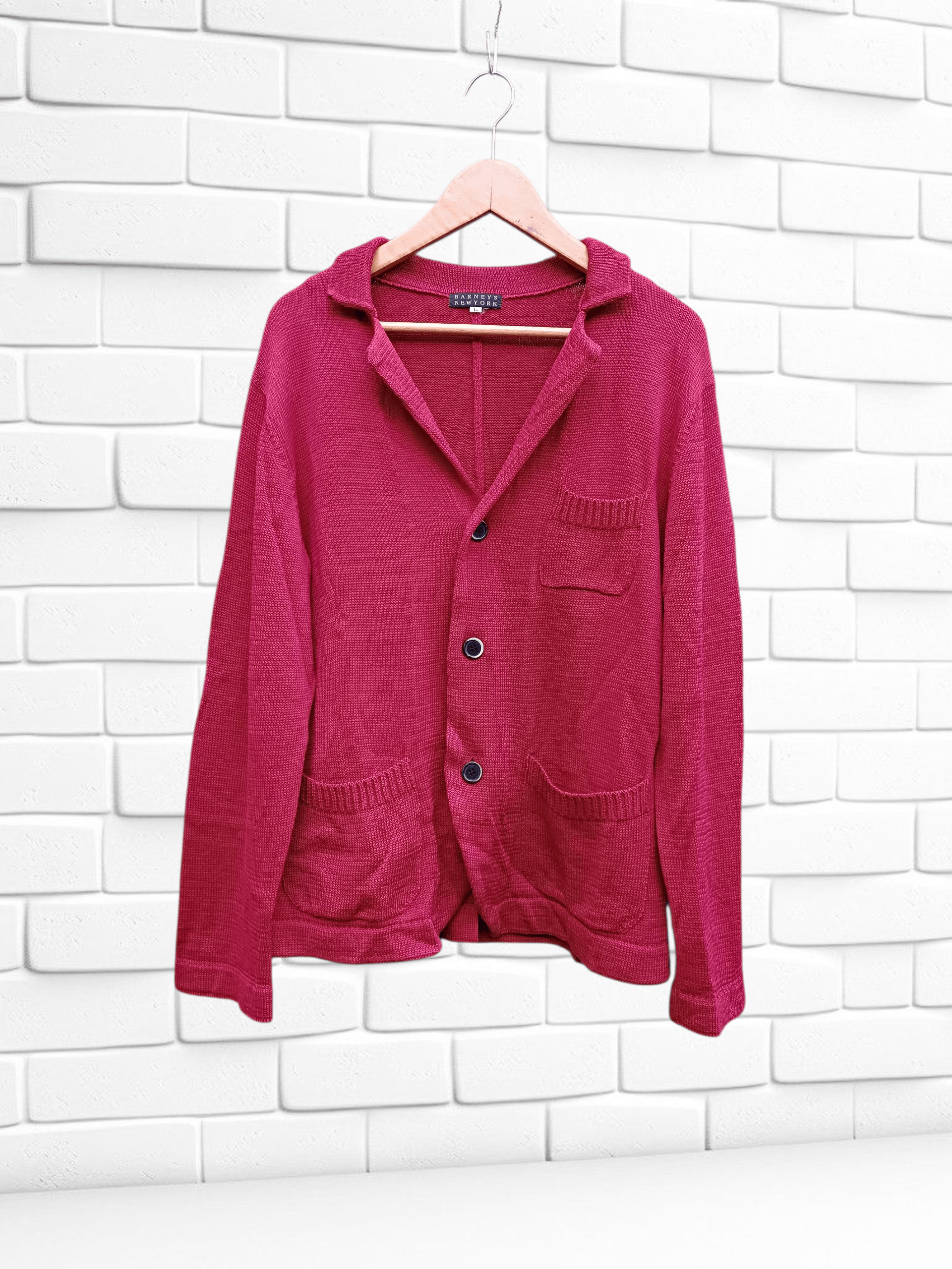 Japanese Brand Barney New York Vintage Knit Blazer Size US M / EU 48-50 / 2 - 1 Thumbnail