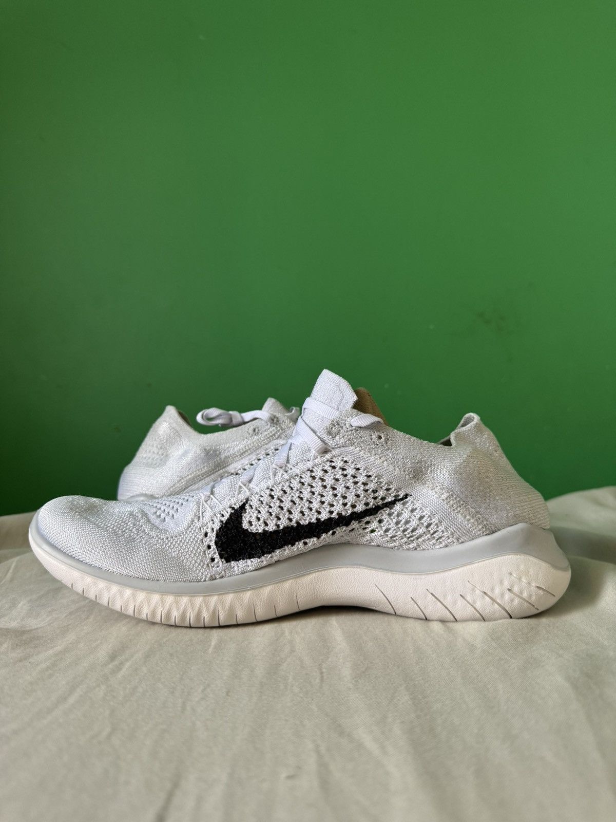 Nike Nike free rn flynit white pure platinum 2018 Size US 11.5 / IT 41.5 - 2 Thumbnail