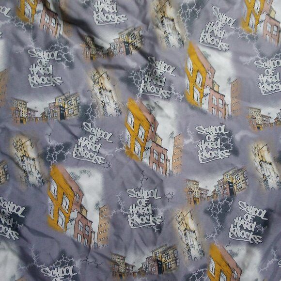 Vintage Vintage Y2K School Of Hard Knocks Button Shirt Size US XL / EU 56 / 4 - 6 Thumbnail