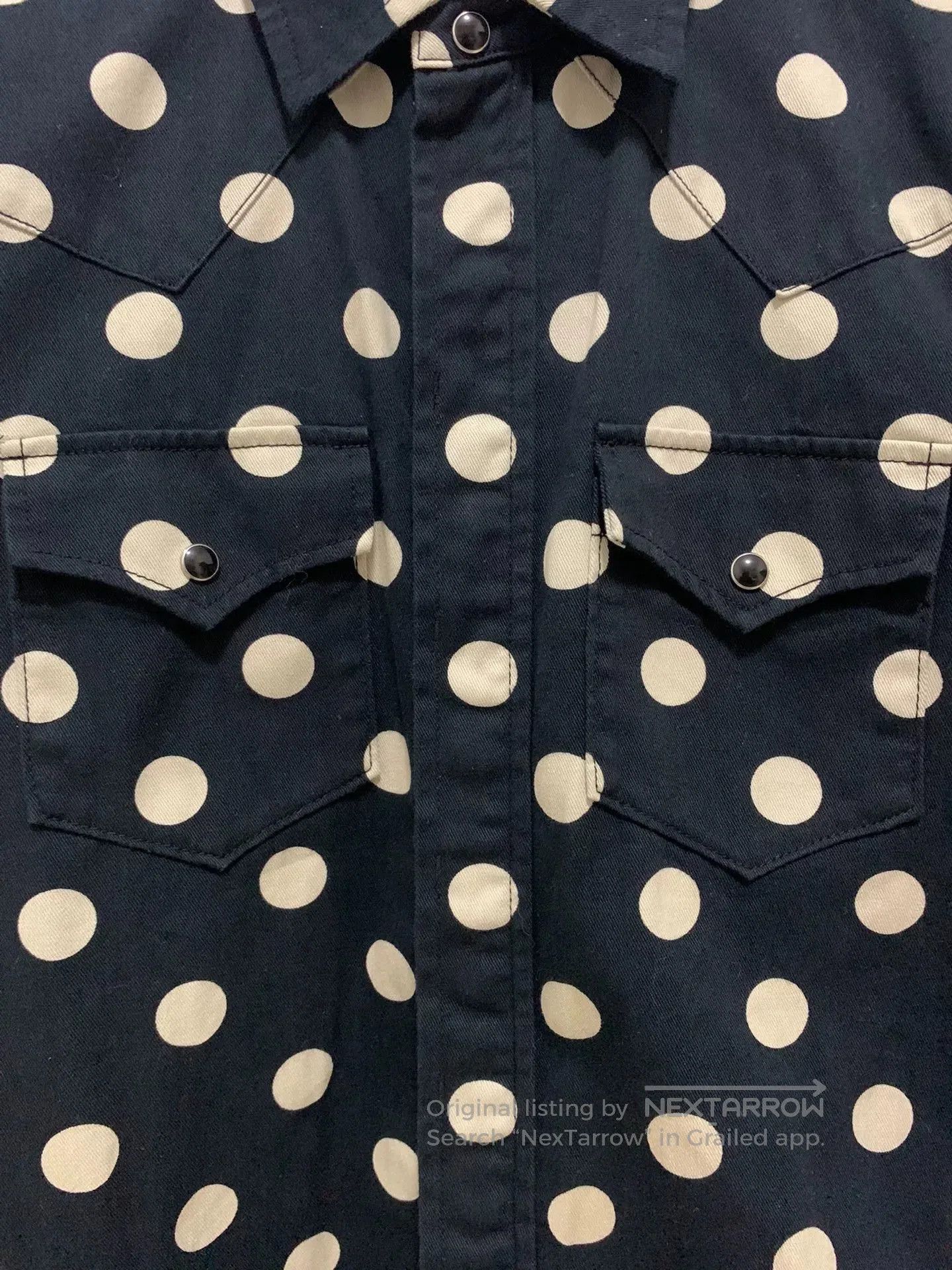 Saint Laurent Paris Saint Laurent Black and White Polka Dot Shirt. Size S / US 4 / IT 40 - 5 Thumbnail