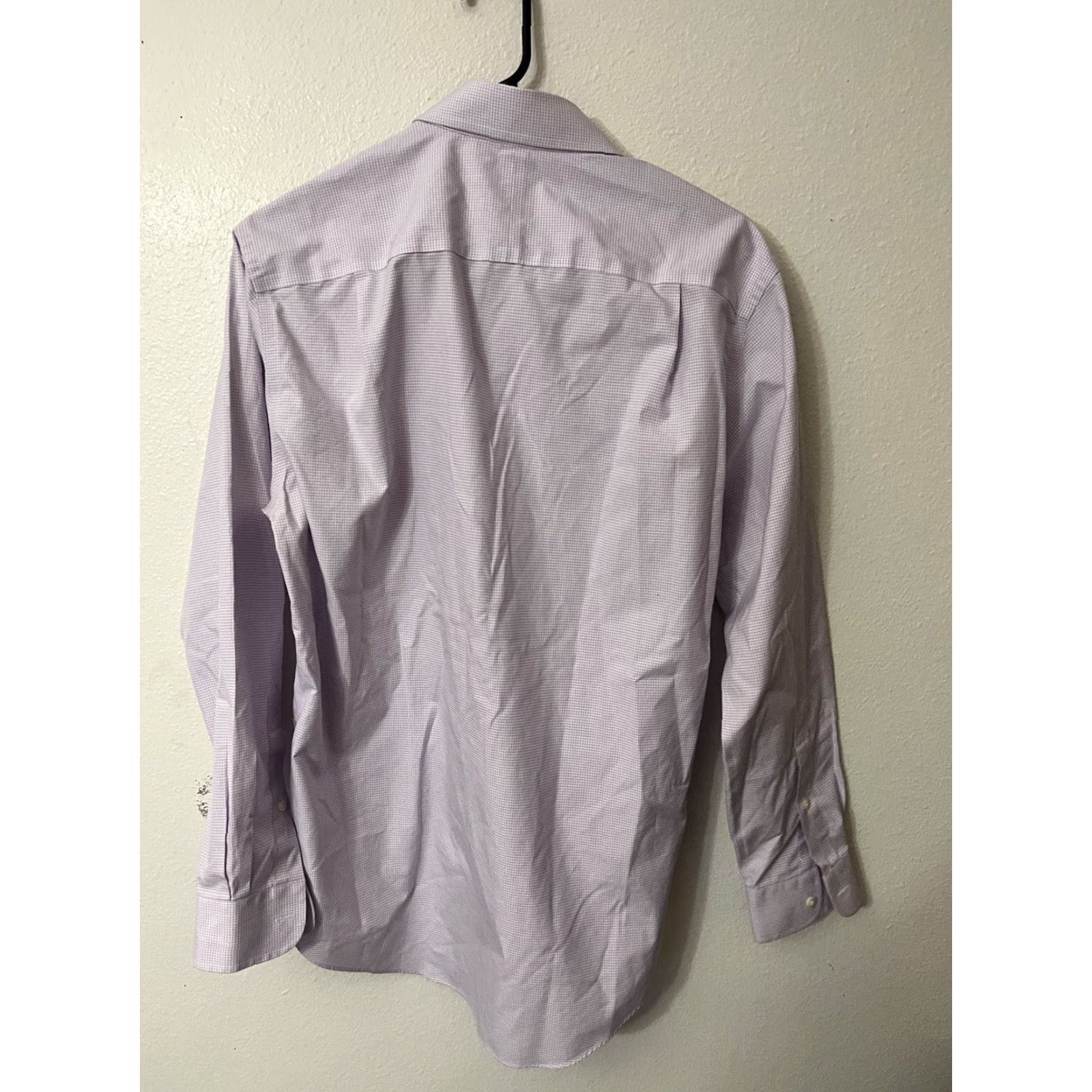Jos. A. Bank Jos. A. Bank Purple Long Sleeve Button-Up Shirt Mens 15.5 Slim Fit Gingham Travel Casual Size US M / EU 48-50 / 2 - 2 Thumbnail
