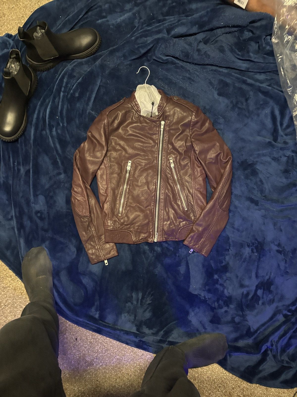 Rag & Bone RAG & BONE Lyon Leather Moto Jacket in Brown NWT $1295 Size M / US 6-8 / IT 42-44 - 2 Thumbnail