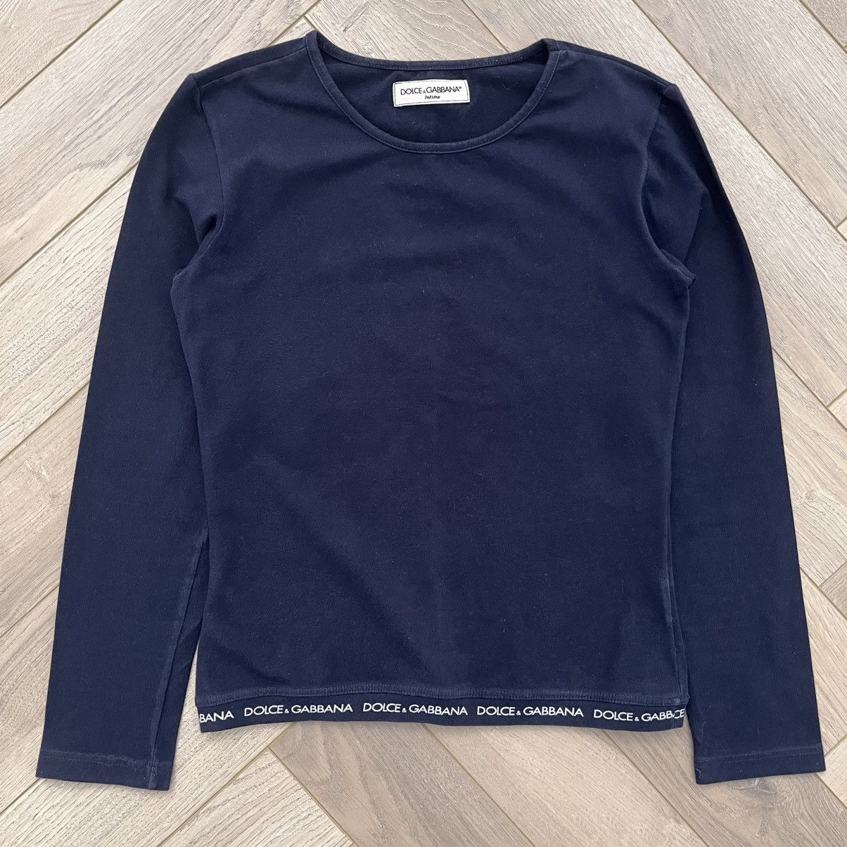 Dolce & Gabbana Dolce & Gabbana Intimo Long Sleeve Top Size L / US 10 / IT 46 - 1 Thumbnail