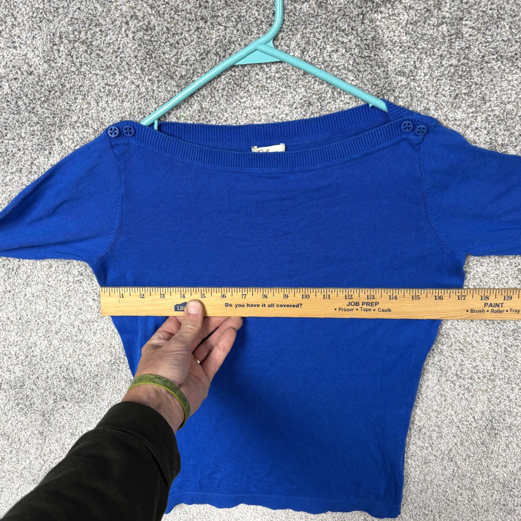 Vintage **Clover By Bobby Jones Women's S Pullover Blue Classic Office Sweater** User: Clover By Bobby Jones Women's S Pullover Blue Classic Office Sweater Size S / US 4 / IT 40 - 3 Thumbnail