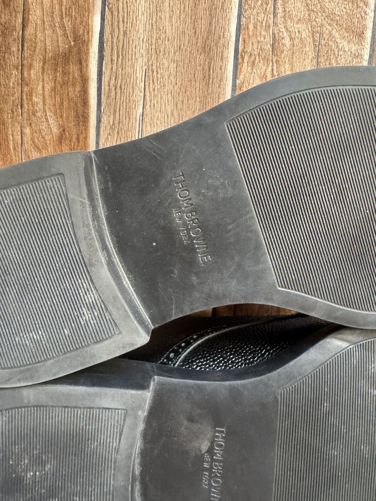 Designer × Thom Browne Pebble grain lightweight rubber sole derby Size US 7 / EU 40 - 14 Thumbnail