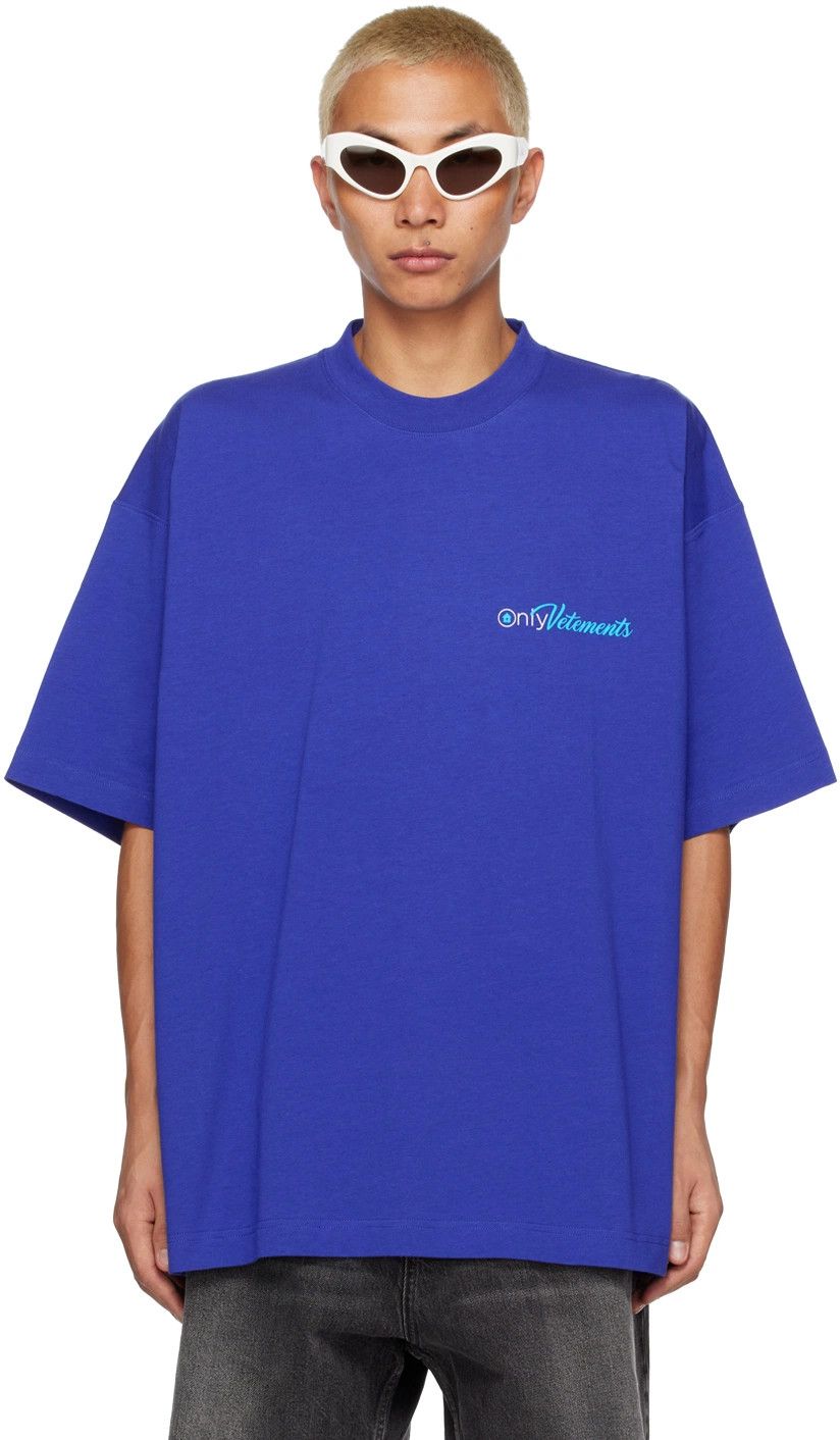 Vetements Vetements 'OnlyVetements' OnlyFans Logo T-Shirt Blue Size US S / EU 44-46 / 1 - 4 Thumbnail