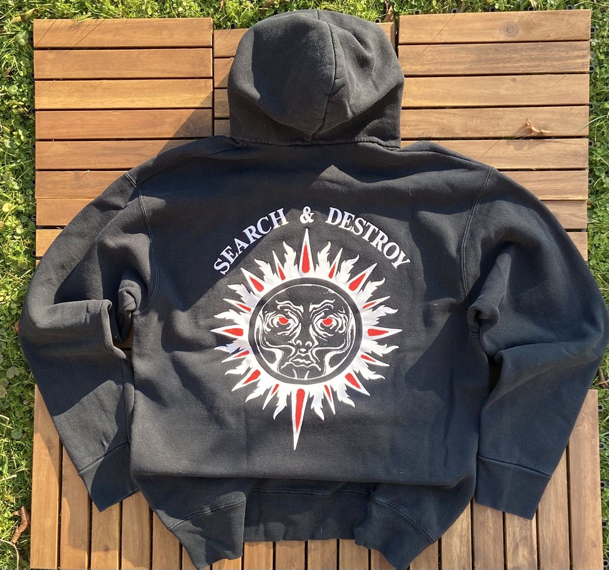 🟤HENRY ROLLINS SEARCH+DESTROY HOODIE 1992 VINTAGE+RARE🟤