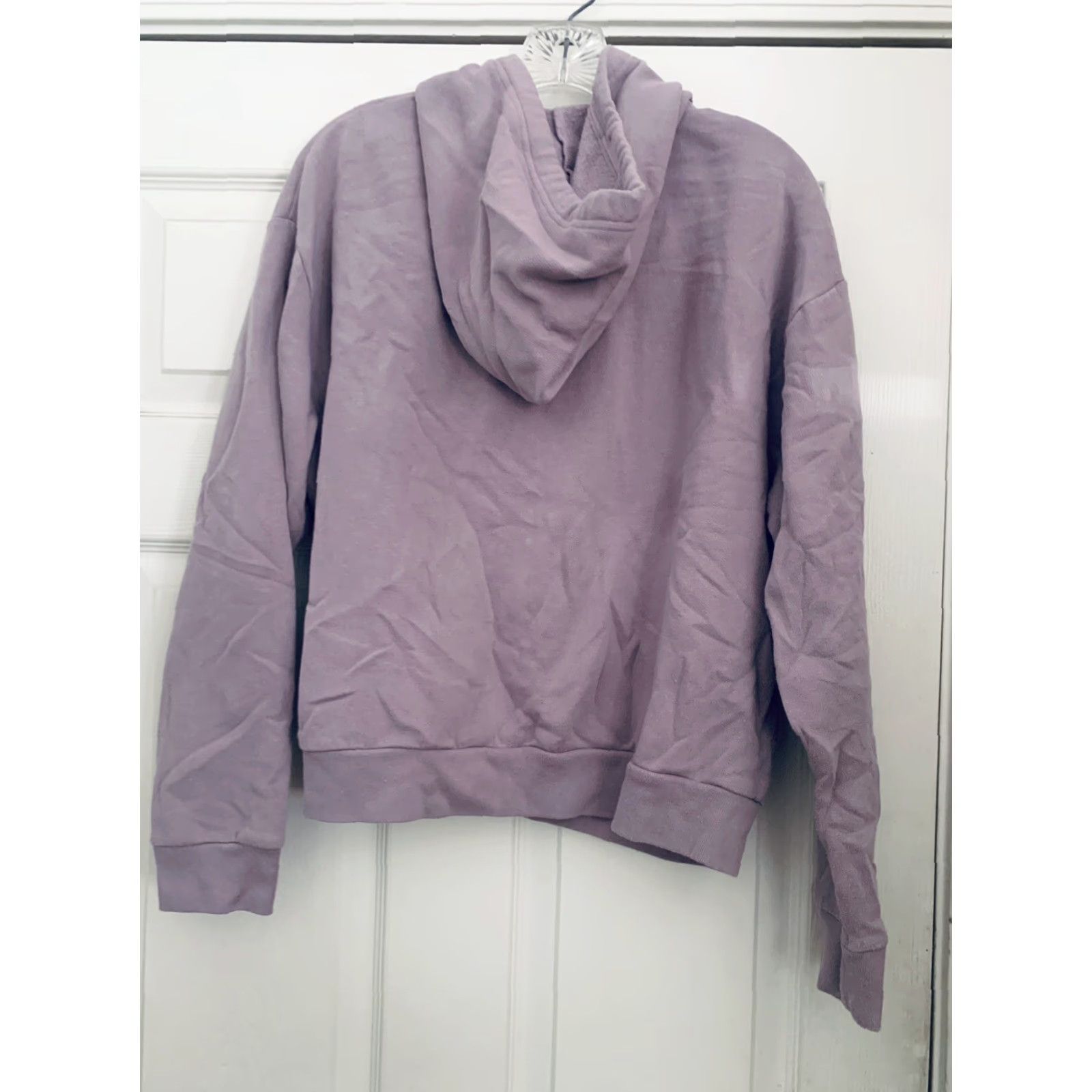 Victoria's Secret Victoria's Secret PINK Hoodie Pullover Violet 3/4 Zip Long Sleeve Size Large Logo Hooded Womens Size L / US 10 / IT 46 - 3 Thumbnail