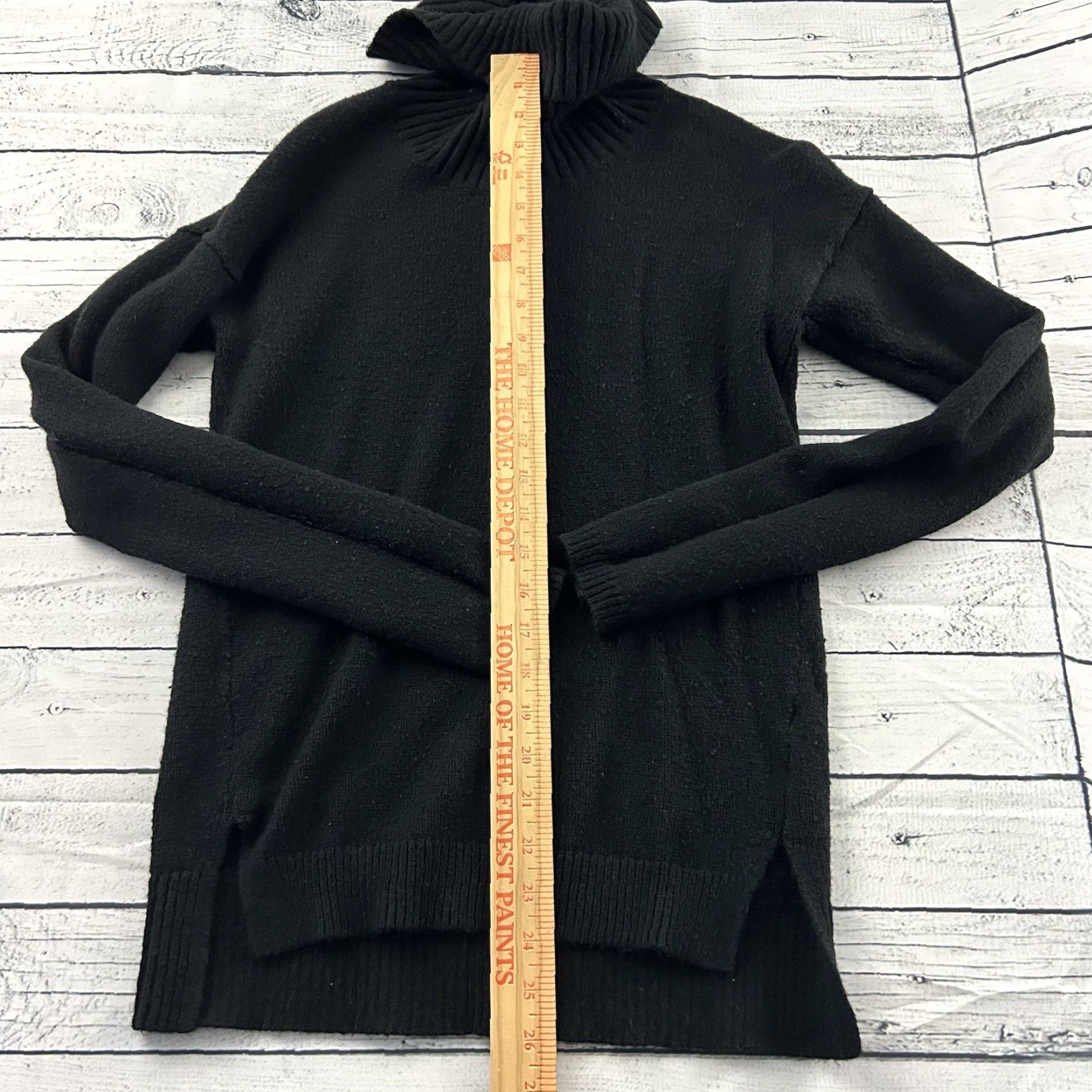Gap VINTAGE Gap Chunky Turtleneck Sweater Women's Small Tall Black Size S / US 4 / IT 40 - 3 Thumbnail