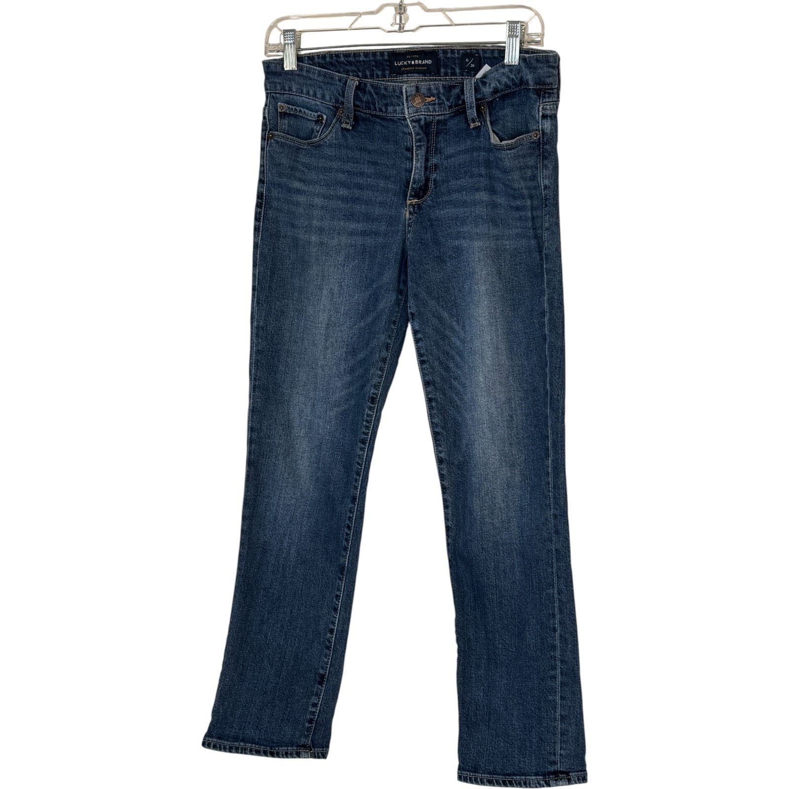 Lucky Brand Lucky Brand Sweet Crop Jeans Womens 6/28 Blue Stretch Denim Size 28" / US 6 / IT 42 - 10 Thumbnail