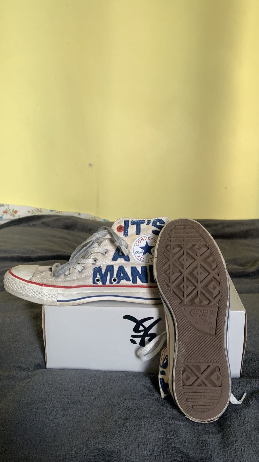 Converse Converse All Star “This is not a shoe, it’s a mania” Size US 7 / IT 37 - 3 Thumbnail