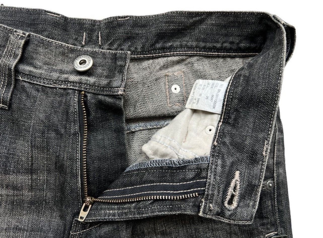 Japanese Brand Back Number Gothic Buckle Back Black Denim Jeans 29x30 Size US 29 - 8 Thumbnail