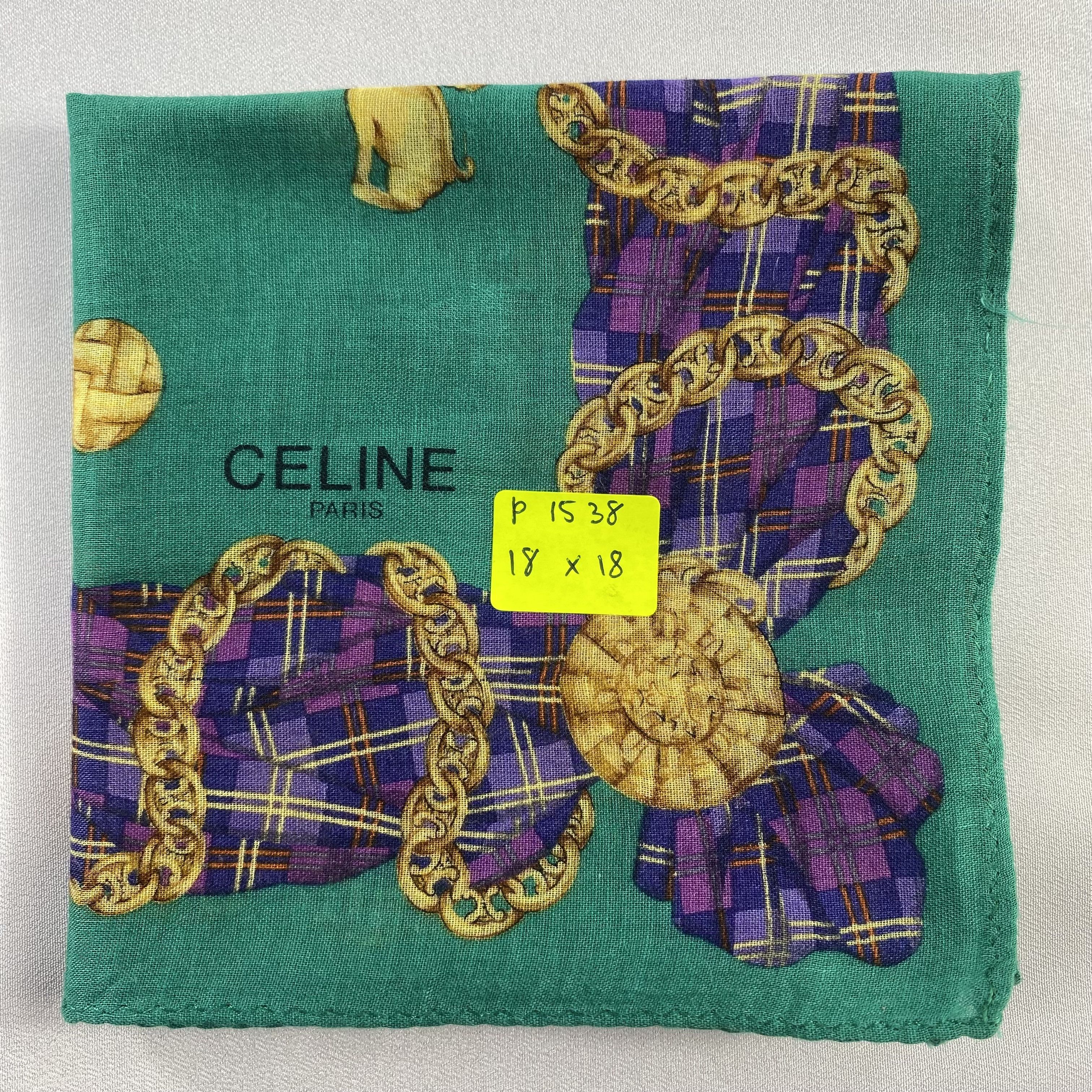 Celine × Vintage Celine Handkerchief / Neckerchief / Bandana-P1538 Size ONE SIZE - 5 Thumbnail