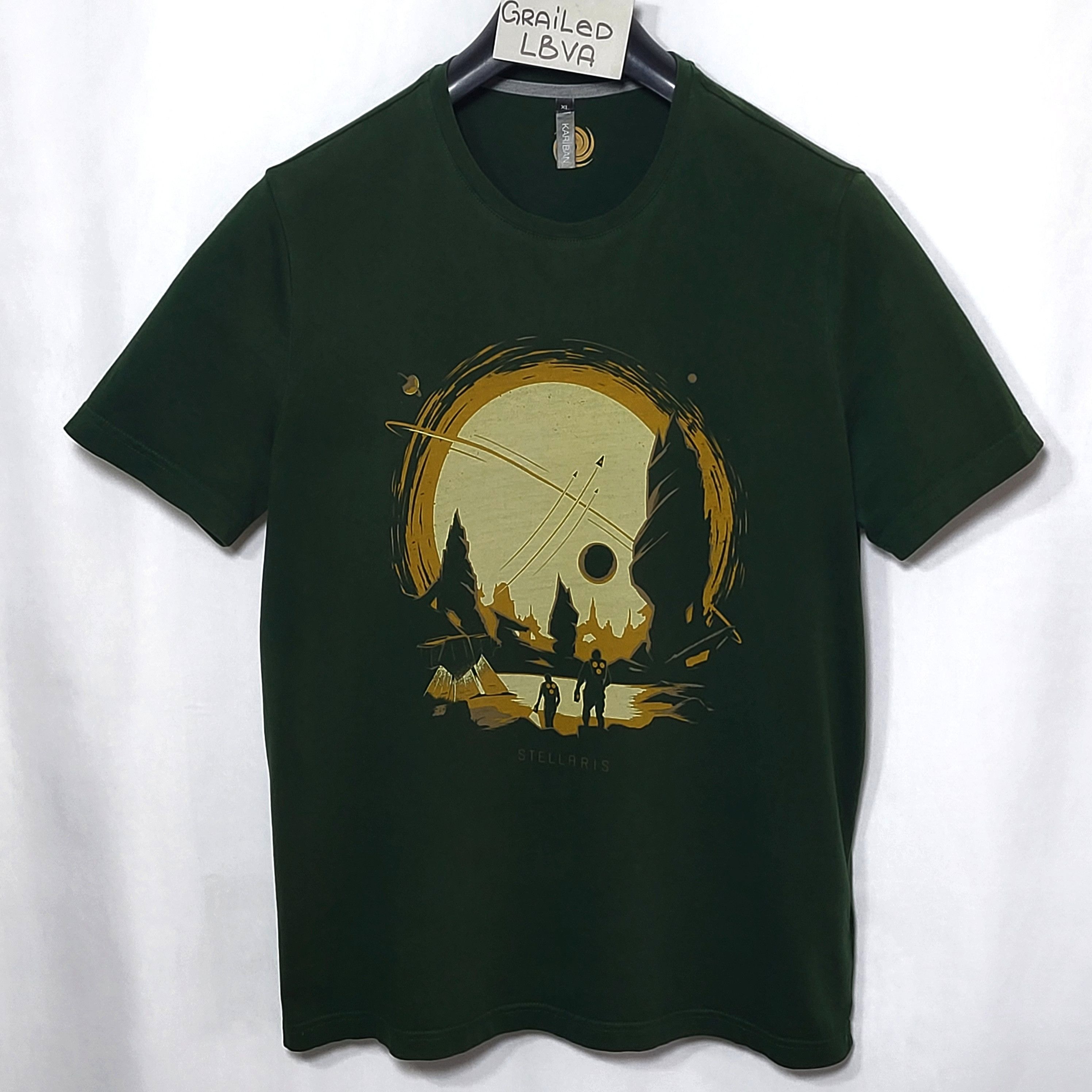 Designer Stellaris game T-shirt. Kariban,France. Size US XL / EU 56 / 4 - 1 Thumbnail