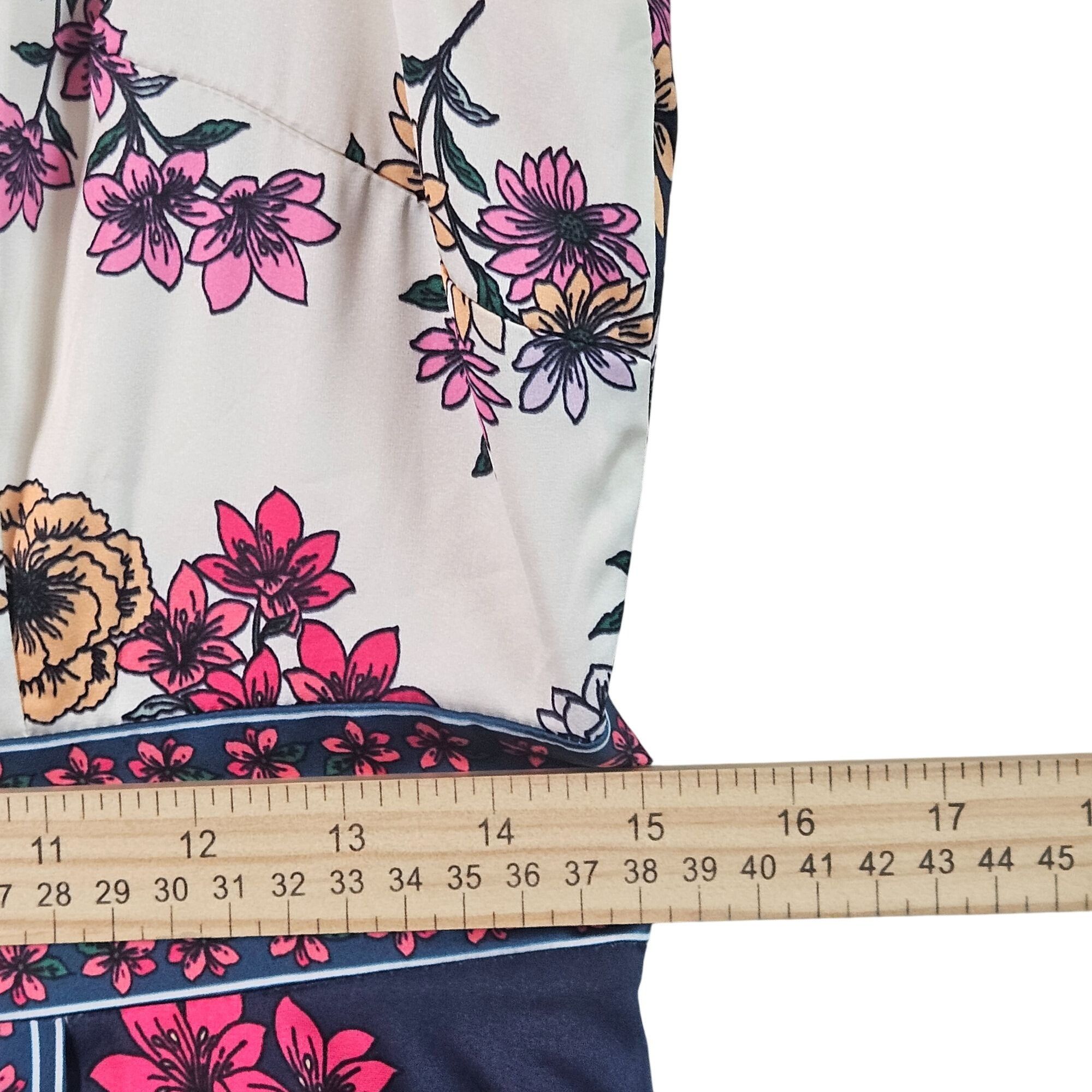 MAGGY LONDON Maggy London Woman Floral Scarf Print Asymmetric Dress 8P Bo Size M / US 6-8 / IT 42-44 - 5 Thumbnail