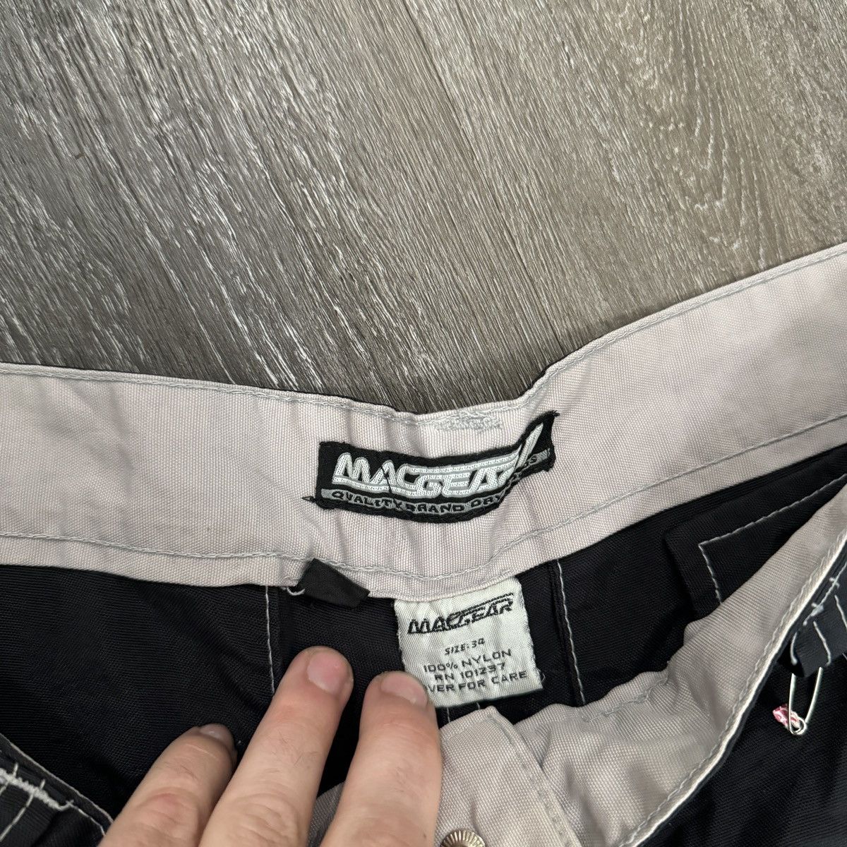 JNCO × Tripp NYC × Vintage Rare Vintage Macgear Rave wear baggy wide leg cargo zip off Size US 34 / EU 50 - 9 Thumbnail