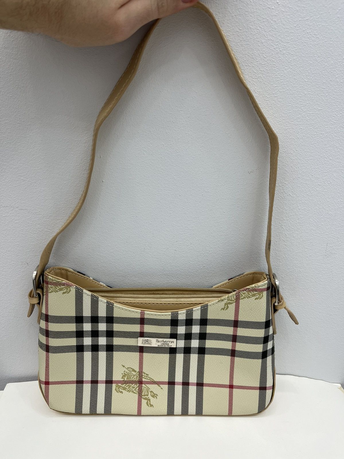 Burberry Vintage Burberrys Nova Check Handle Bag Size ONE SIZE - 1 Thumbnail