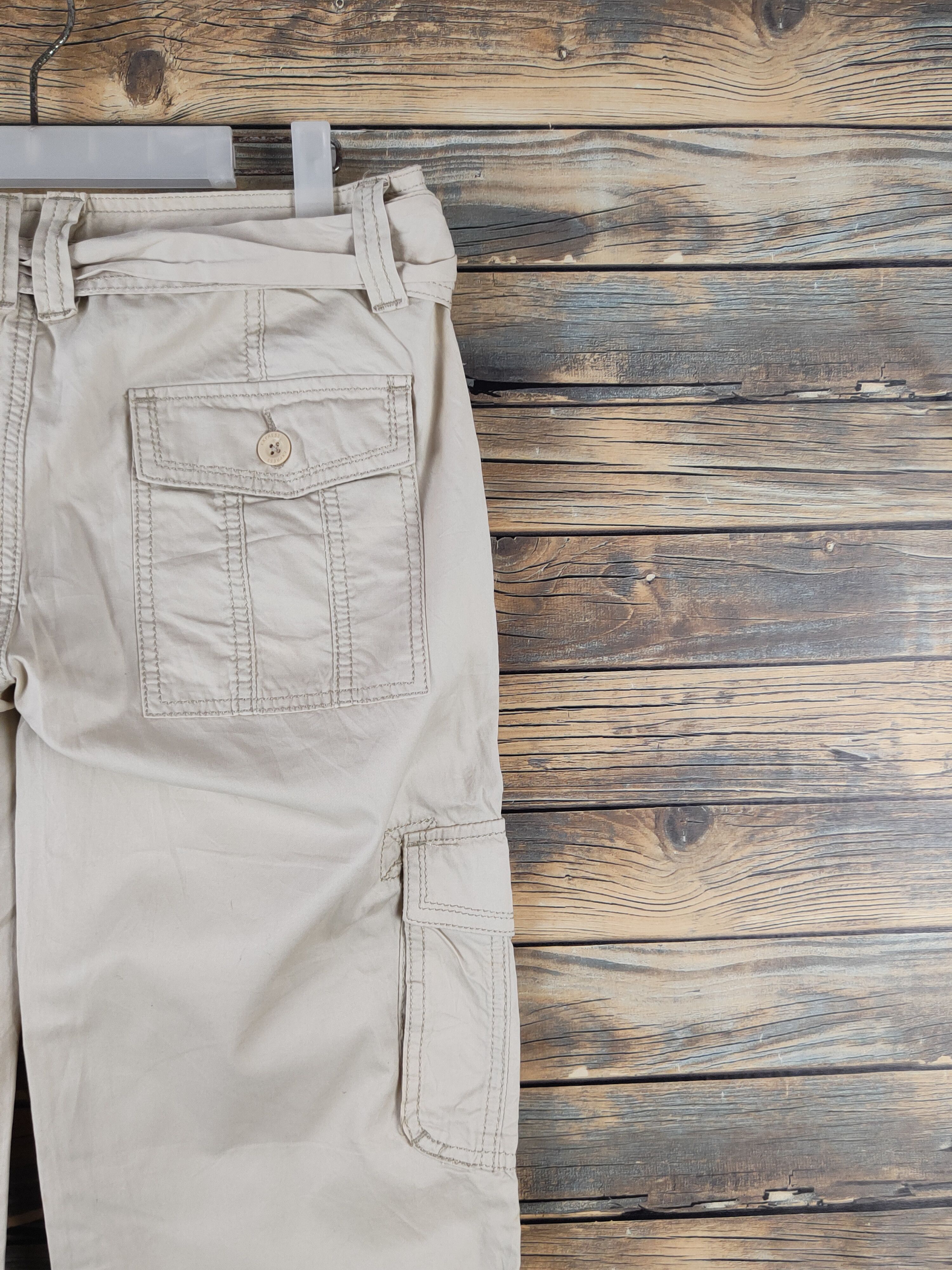 Japanese Brand DL Express Ivory Multipocket Tactical Cargo Pants #1344 Size 28" / US 6 / IT 42 - 10 Thumbnail