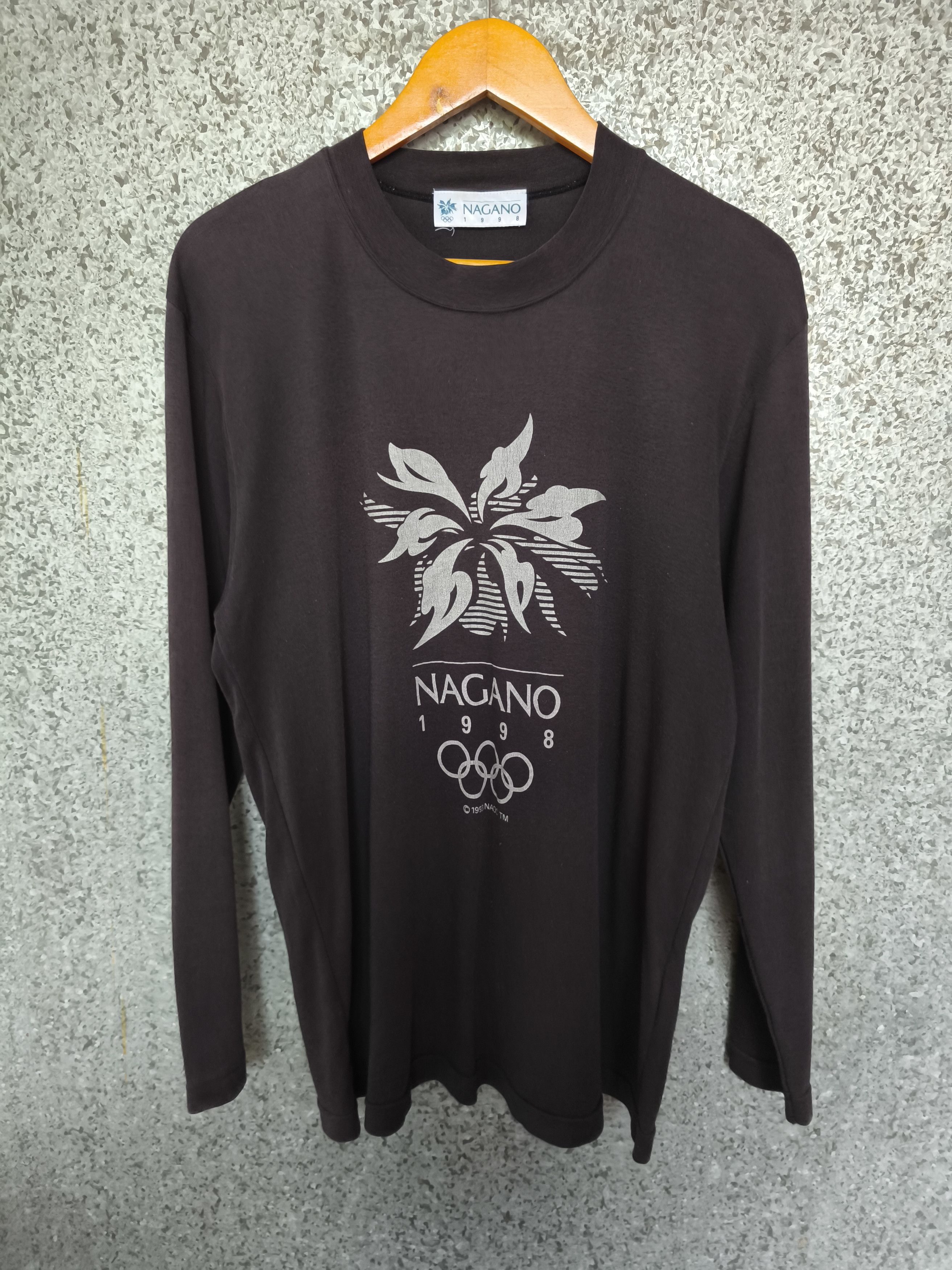 USA Olympics 🔥 Vintage 1998 Vintage Olympic Nagano t shirt long sleeve Size US L / EU 52-54 / 3 - 1 Thumbnail