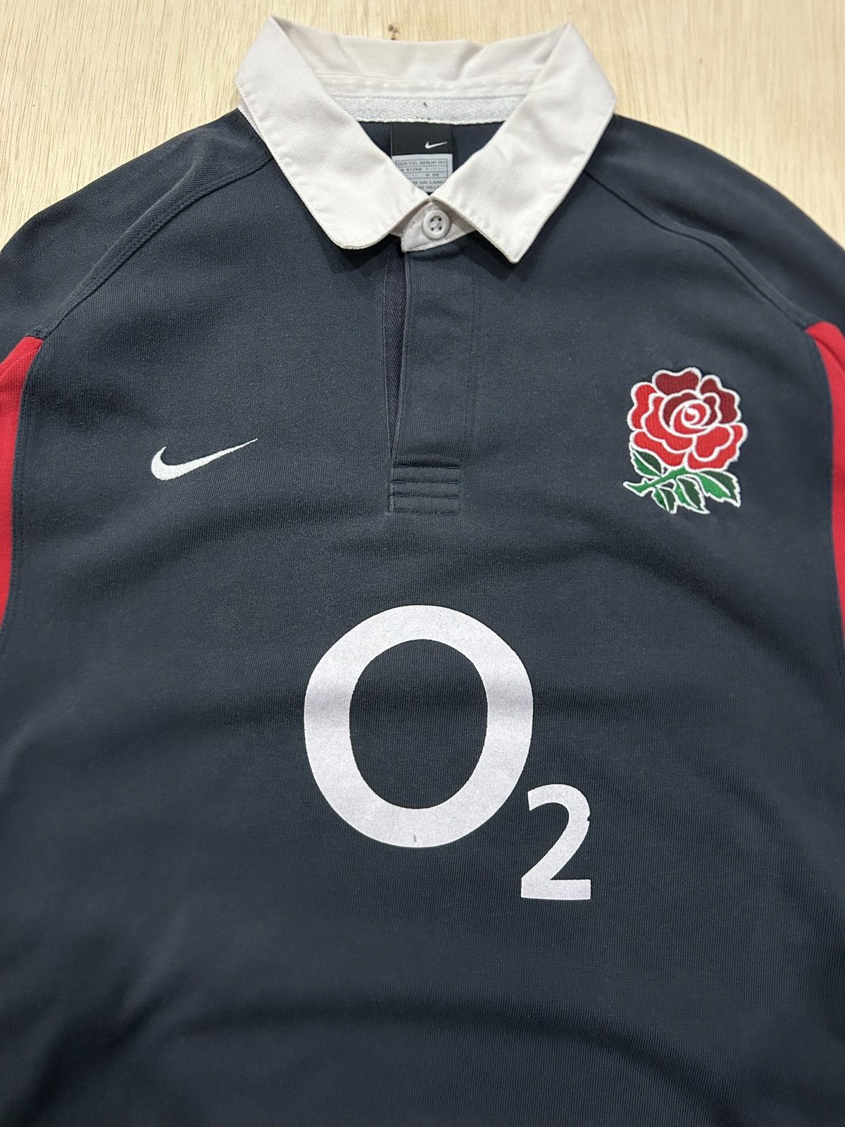 Nike × Vintage y2k Nike England Rugby O2 Size US XL / EU 56 / 4 - 3 Thumbnail
