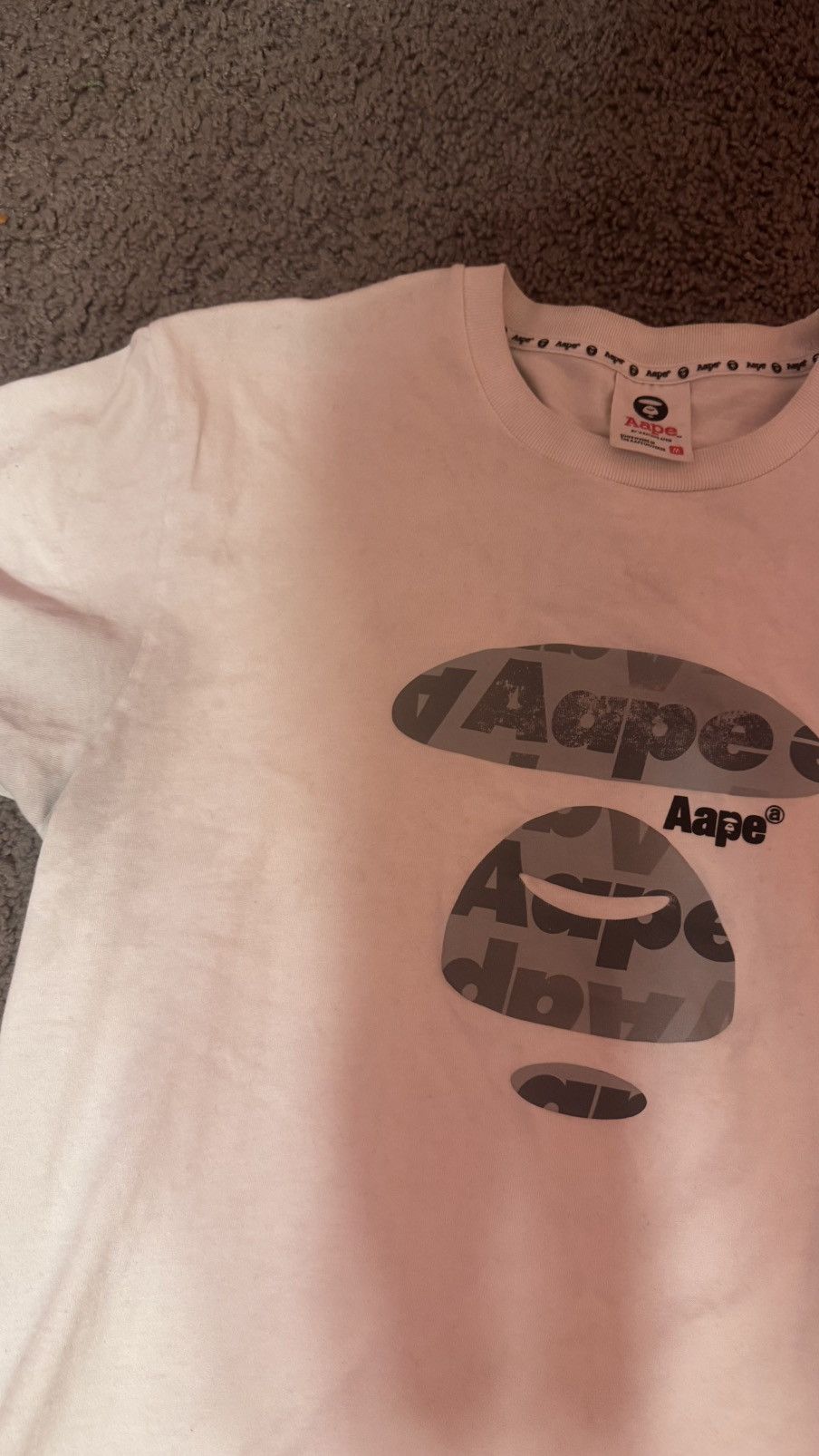 Aape Aape White Printed T Shirt Size US M / EU 48-50 / 2 - 2 Thumbnail