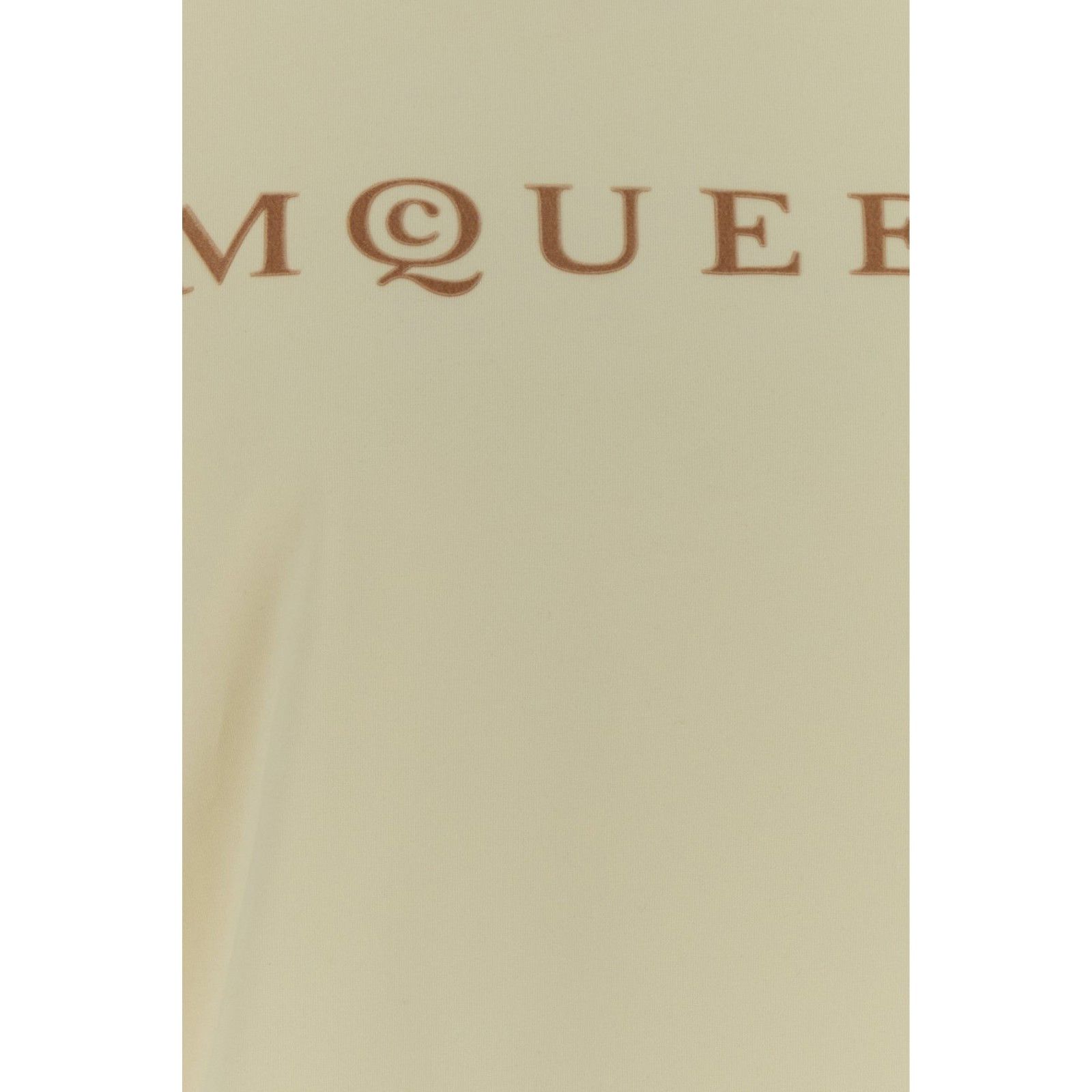 ALEXANDER MCQUEEN Cream Cotton T-Shirt New & Authentic (Wome