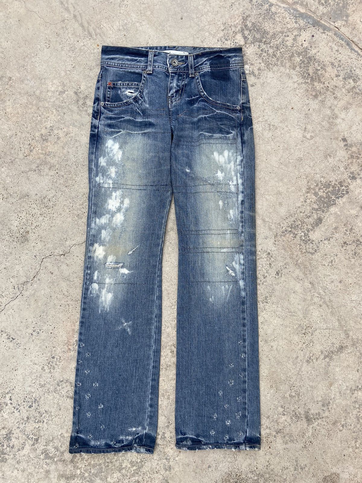 Cook Jeans Cook jeans Distressed denim undercover design reconstructed Size US 29 - 2 Thumbnail