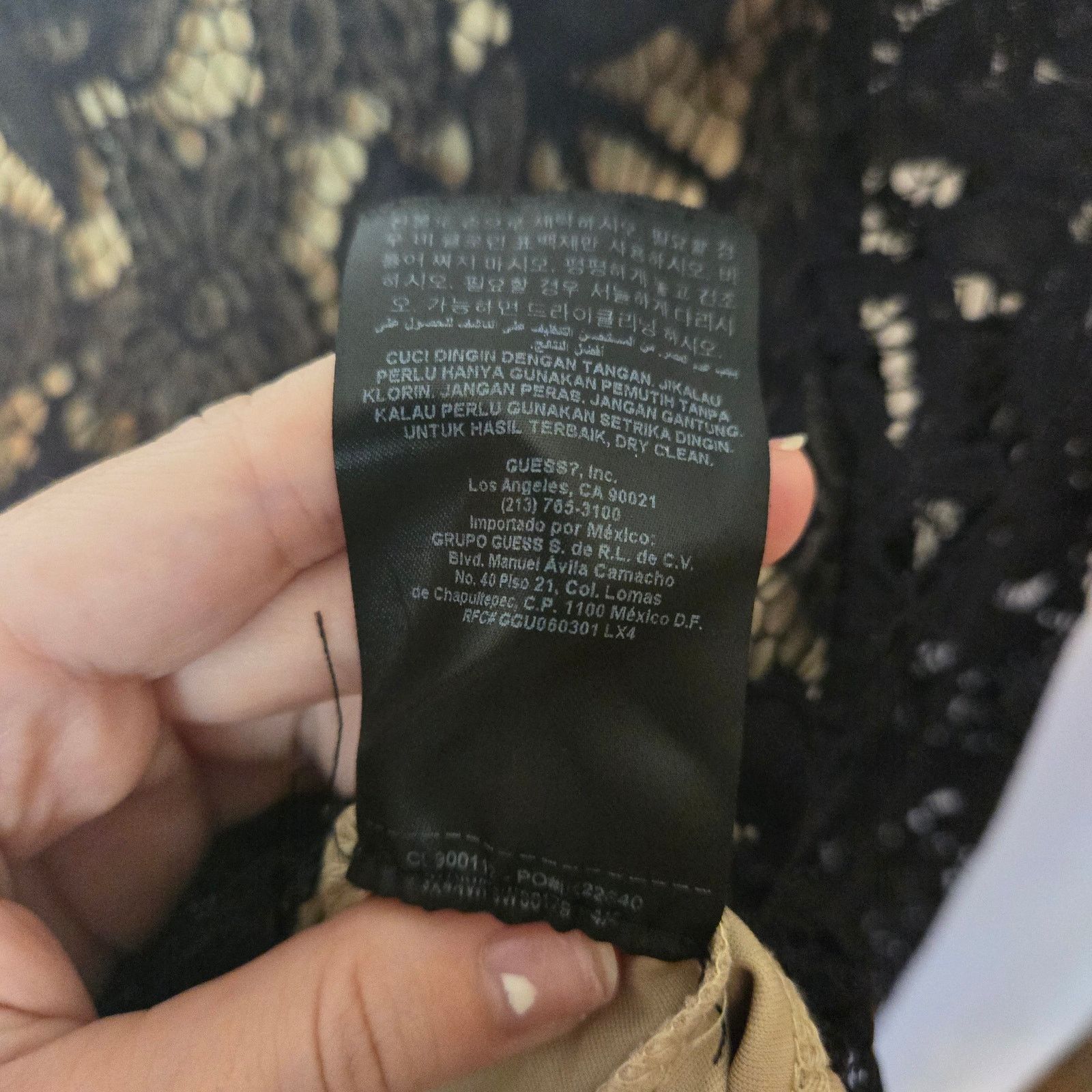 Guess Guess Black Lace Cropped Blouse Size Small Size S / US 4 / IT 40 - 8 Thumbnail