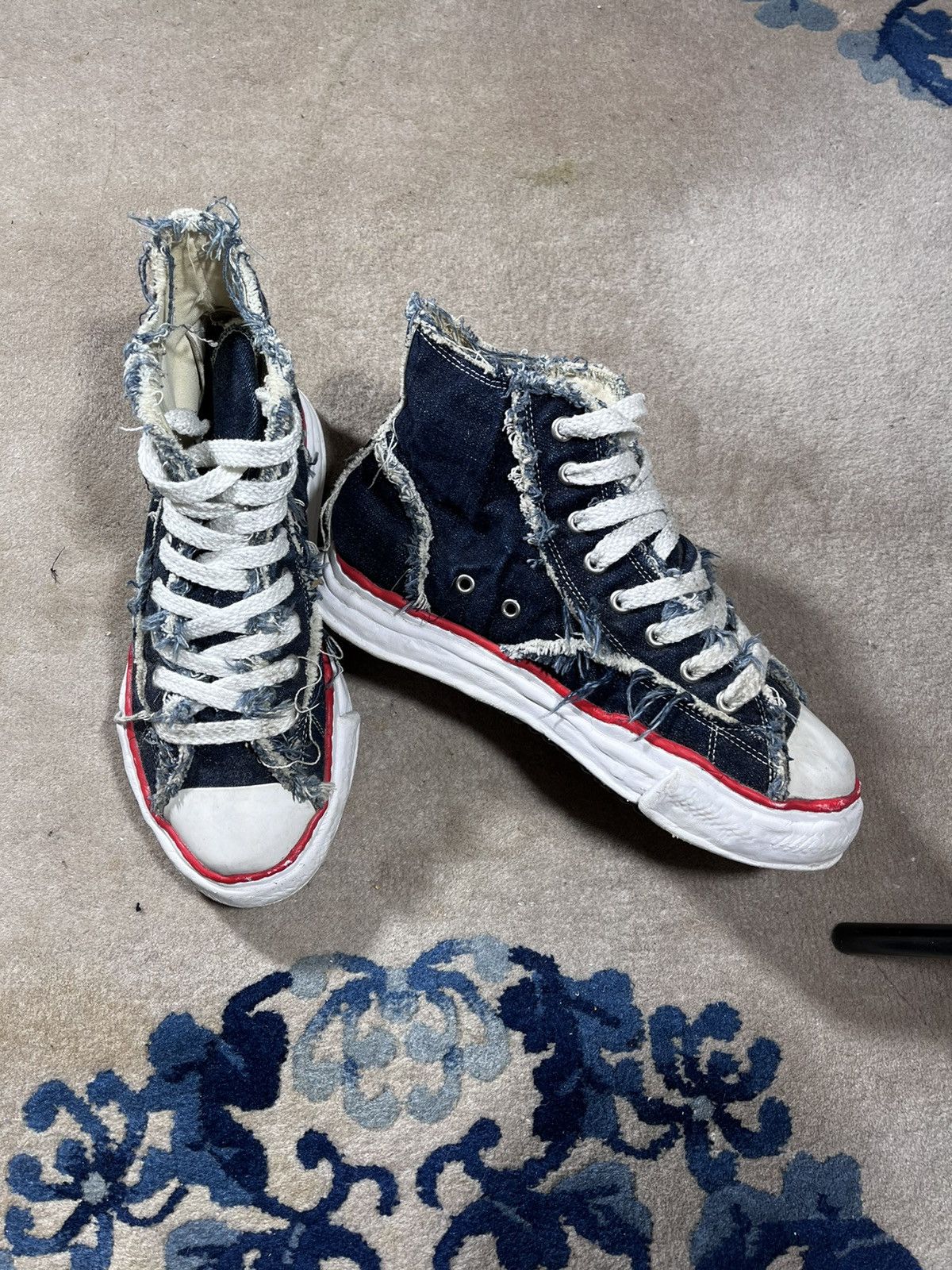 Maison MIHARA YASUHIRO × Nigel Cabourn Mihara Yasuhiro x Nigel Cabourne Hank Hi Top Denim Sneaker Size US 9.5 / EU 42-43 - 5 Thumbnail