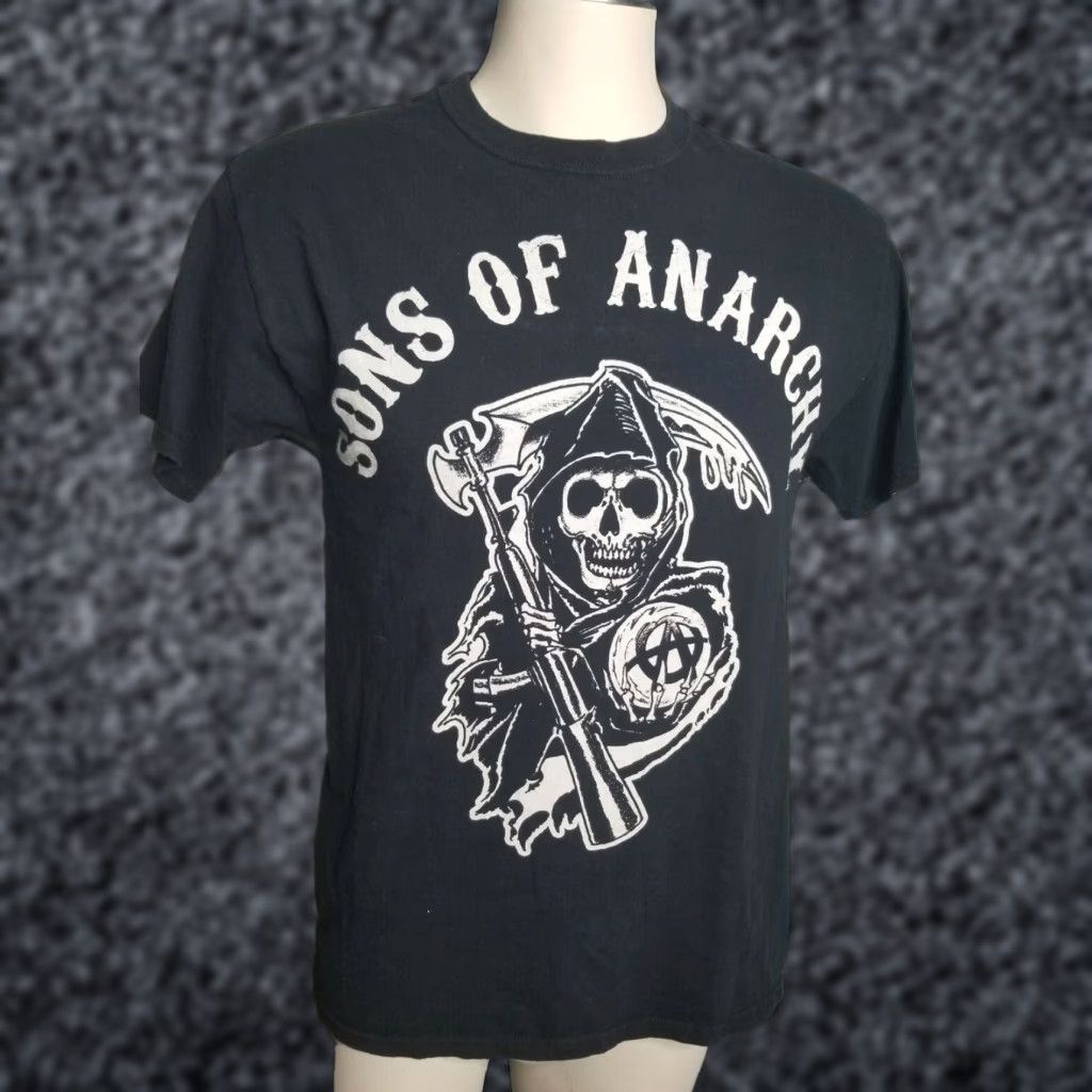 Vintage Mens M Sons of Anarchy Skull Reaper T-Shirt Size US M / EU 48-50 / 2 - 1 Thumbnail