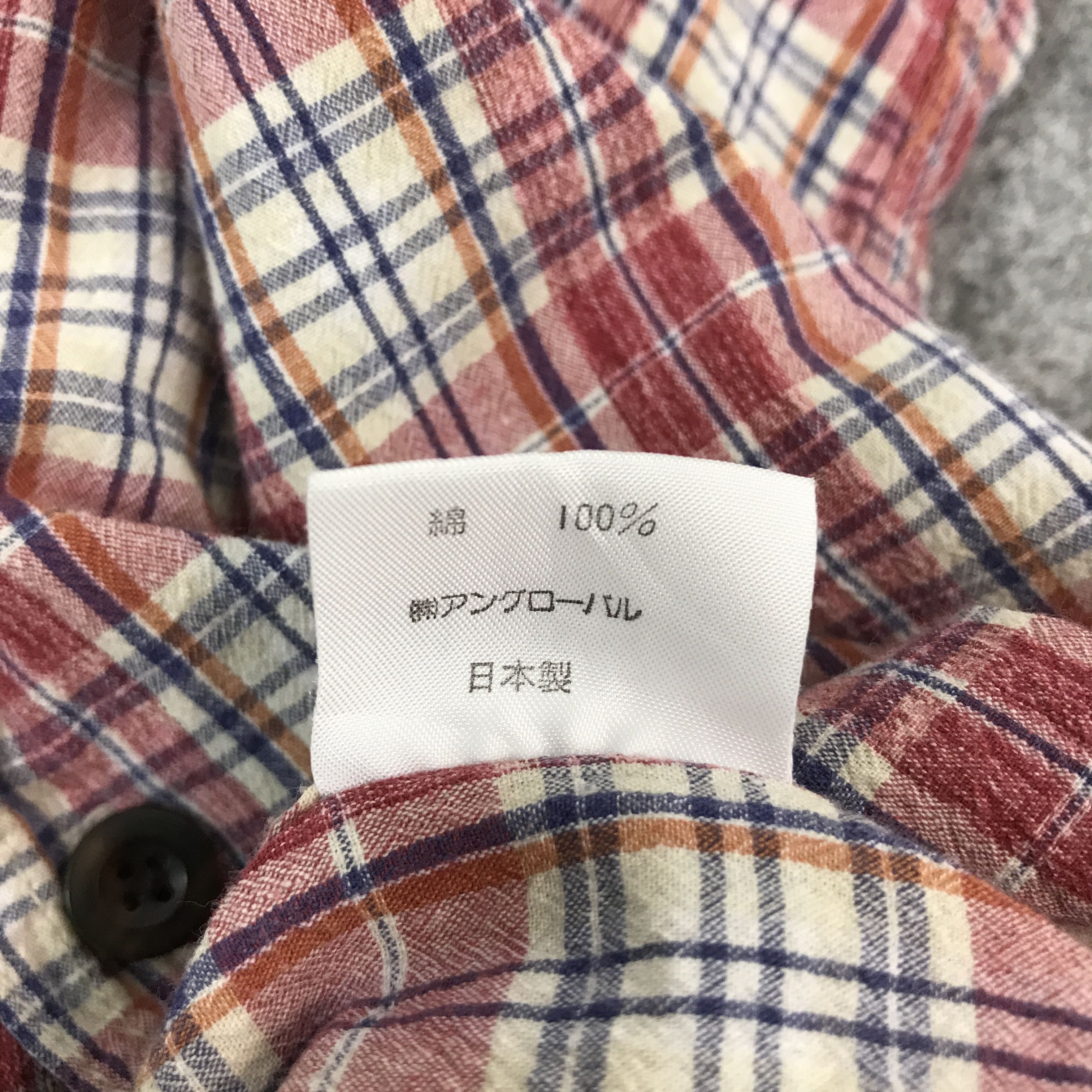 Japanese Brand AUTHENTIC NIGEL CABOURN TARTAN DESIGN BUTTON UP SHIRTS Size US L / EU 52-54 / 3 - 11 Thumbnail