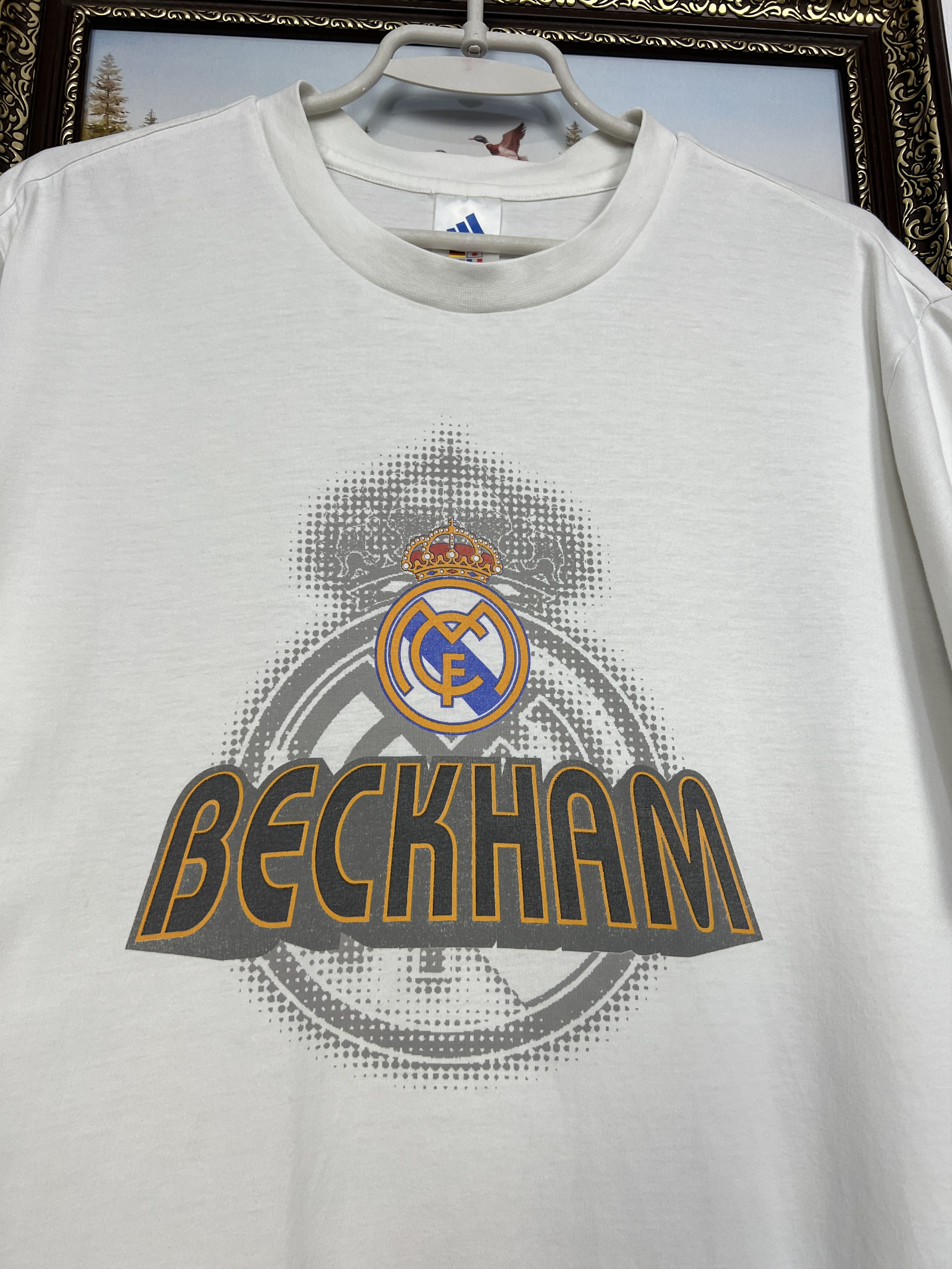 Adidas Vintage Real Madrid Beckham Train Shirt Football Jersey Size US M / EU 48-50 / 2 - 3 Thumbnail