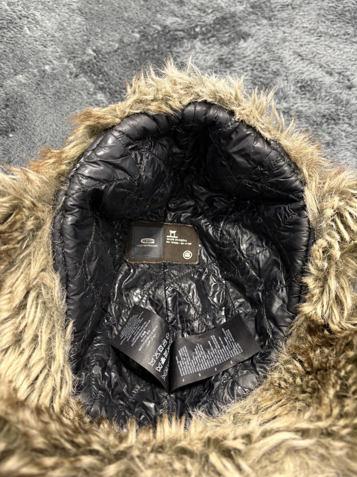 G-Star RARE Faux Fur Y2K Vintage G-Star Hat Ushanka Size ONE SIZE - 5 Thumbnail