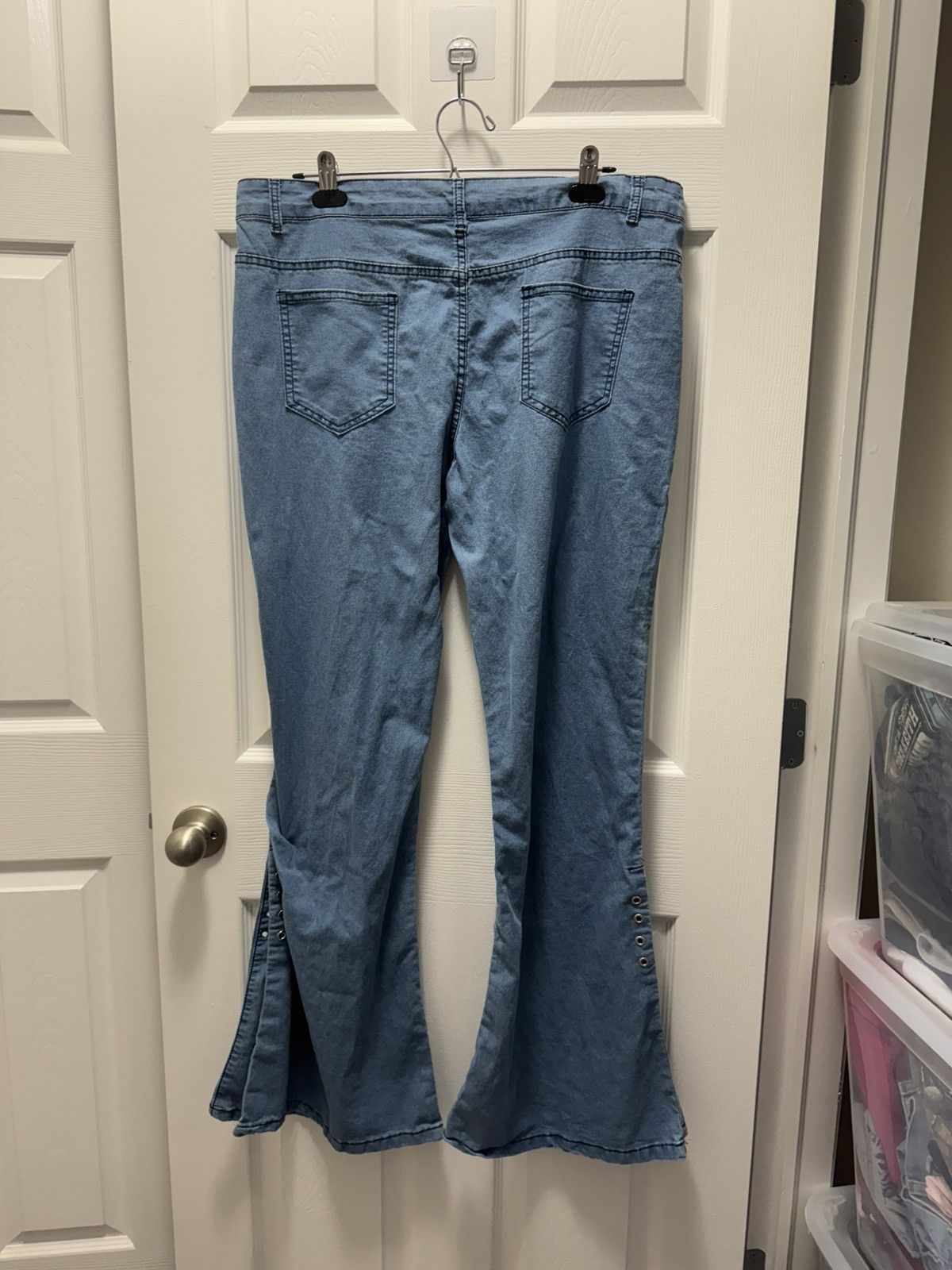 Japanese Brand × Jean × Vintage Jeans Japanese Brand Lace Bolan Bootcut Denim Jeans Thin Size US 36 / EU 52 - 2 Thumbnail