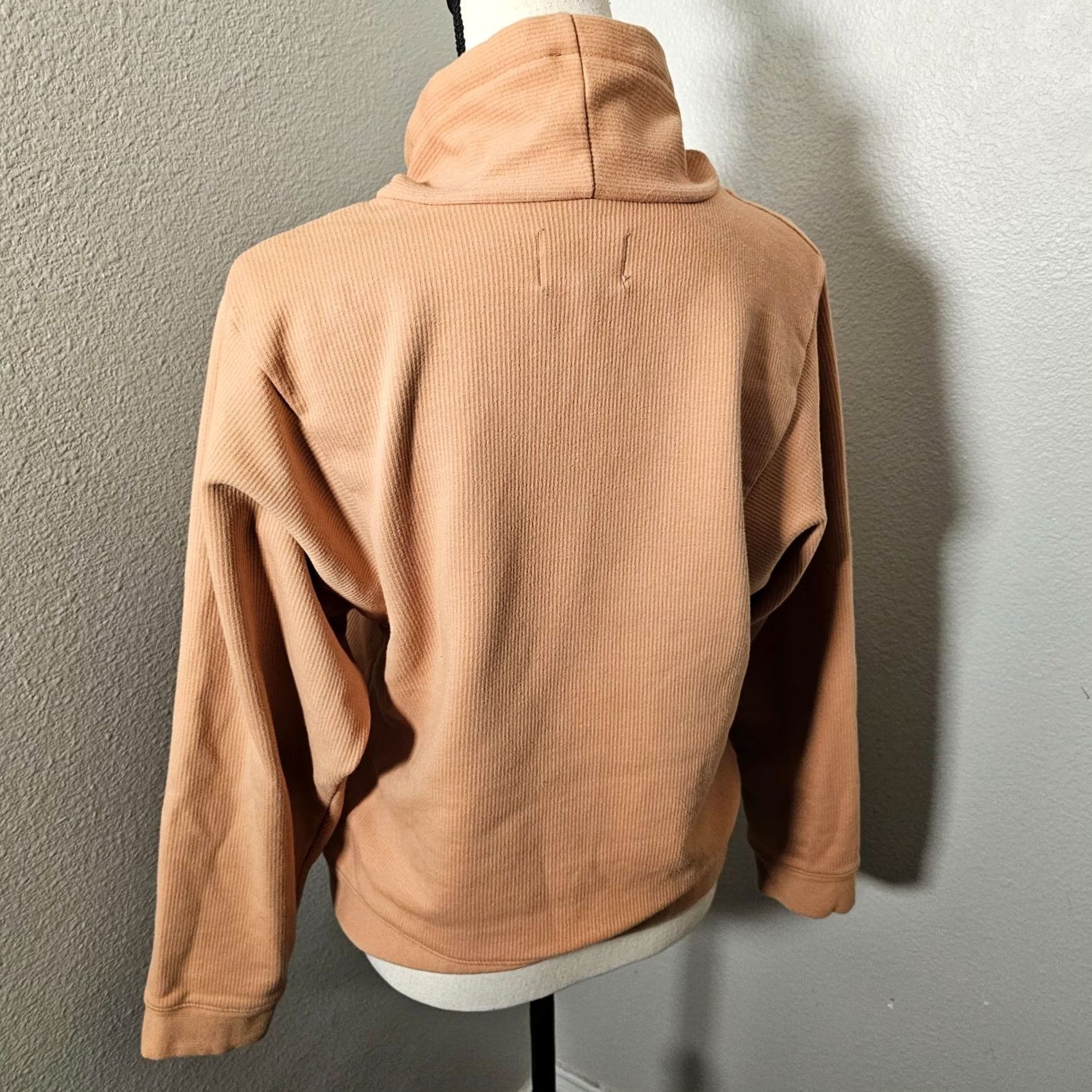 Madewell VINTAGE Madewell MWL Ribbed Funnelneck Athleisure Sweatshirt XS Tan Brown Dolman Sleeve Women's Pullover Regular Size XS Cardigan/ Sweater? Size XS / US 0-2 / IT 36-38 - 3 Thumbnail