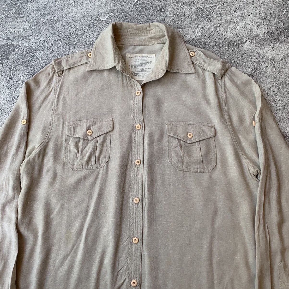 GOA G.O.A Military Button Up Shirts Size US L / EU 52-54 / 3 - 2 Thumbnail