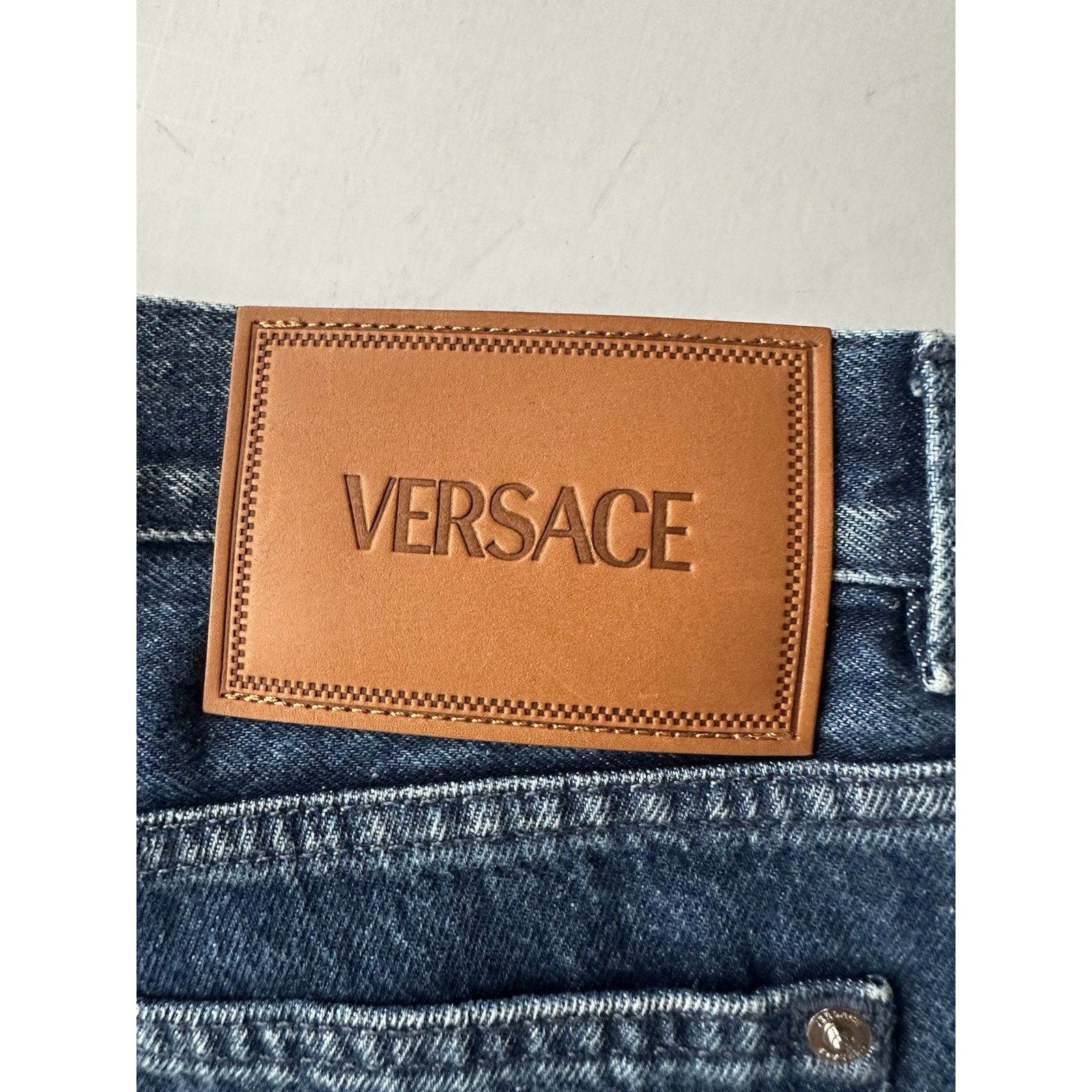 Versace Versace Men’s Denim Stone Washed Blue Jeans 34 US 1010816 Size US 34 / EU 50 - 8 Thumbnail