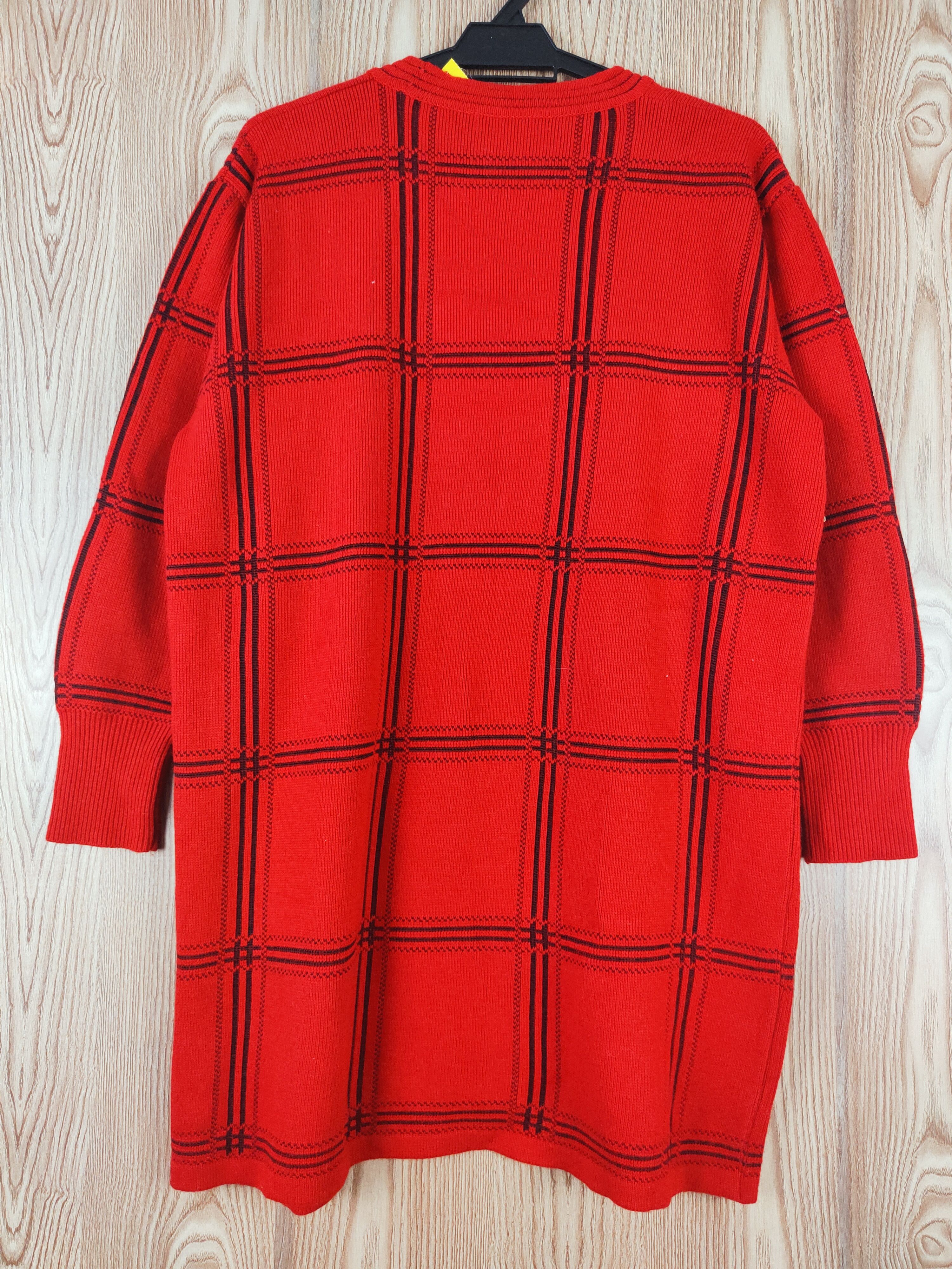Vintage Londrina Red Knitwear Cardigan #W294 Size M / US 6-8 / IT 42-44 - 7 Thumbnail