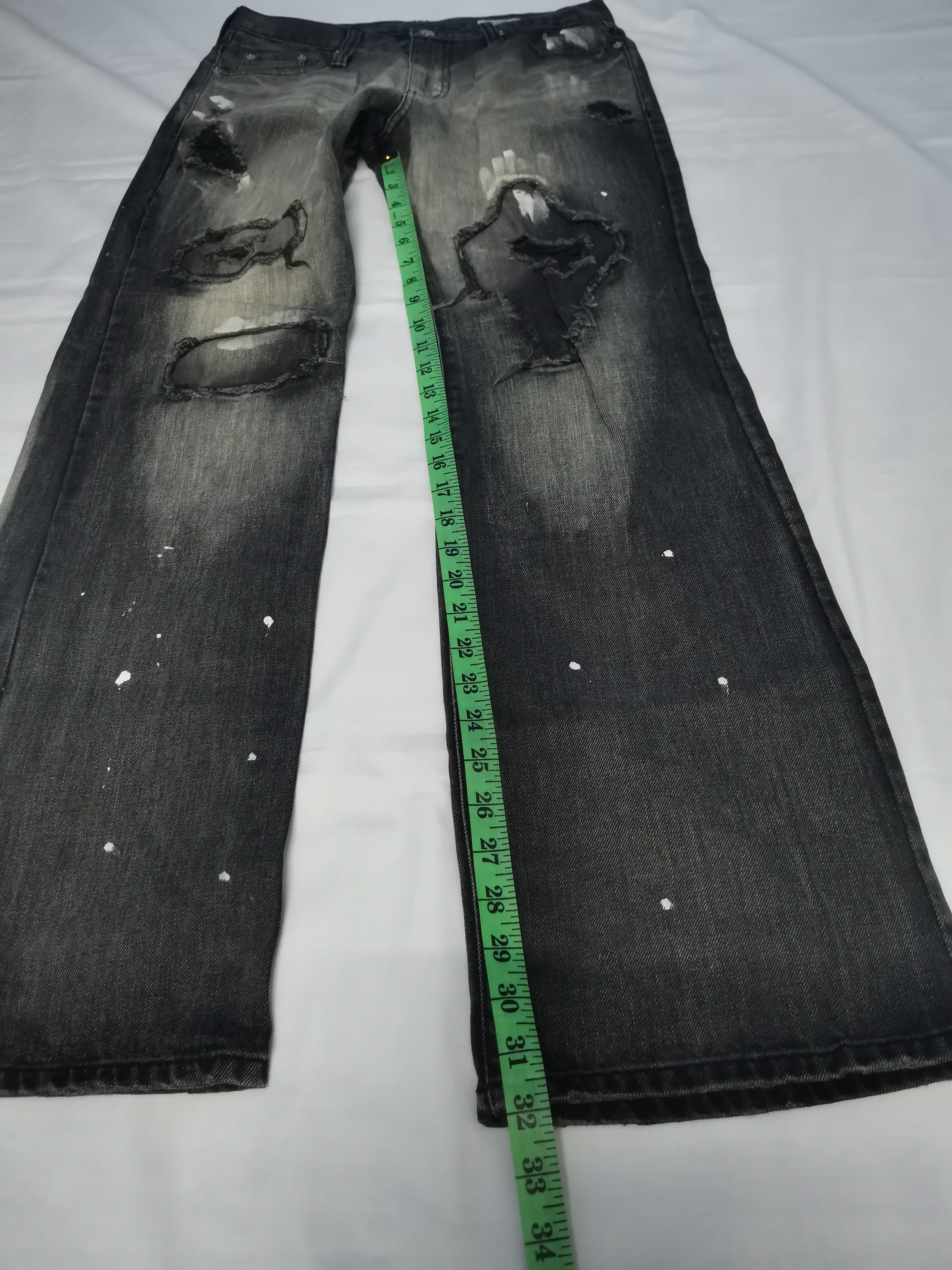 If Six Was Nine RARE Semantic Design Distressed Denim Jeans Paint Undercover Size US 32 / EU 48 - 11 Thumbnail