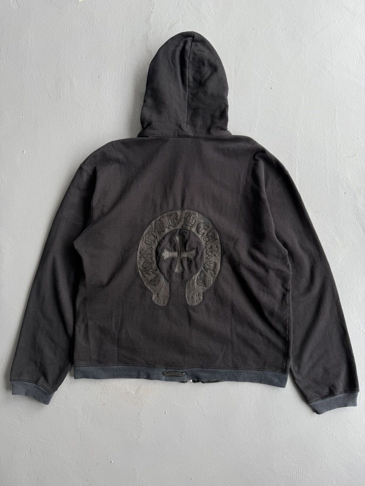 Chrome Hearts HOLY GRAIL! Vintage Leather Patch Big Zip Hoodie Size US M / EU 48-50 / 2 - 1 Thumbnail