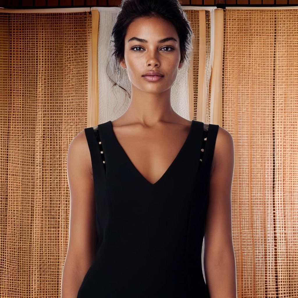 Calvin Klein Calvin Klein Pearl Black Cocktail Corporate Midi Dress 4 Size S / US 4 / IT 40 - 1 Thumbnail