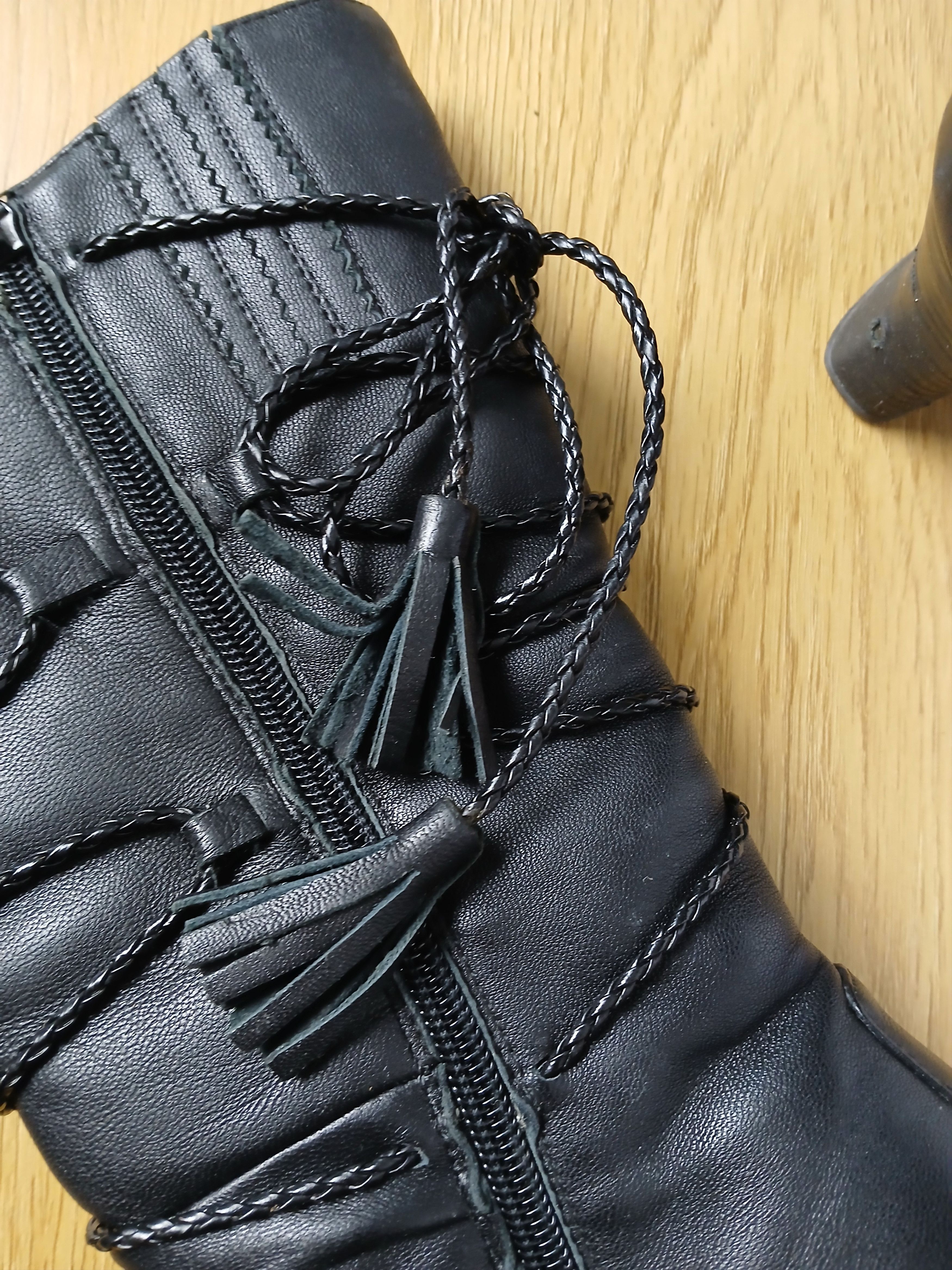 Leather × Vintage Vintage Leather Boots Size US 10 / IT 40 - 6 Thumbnail