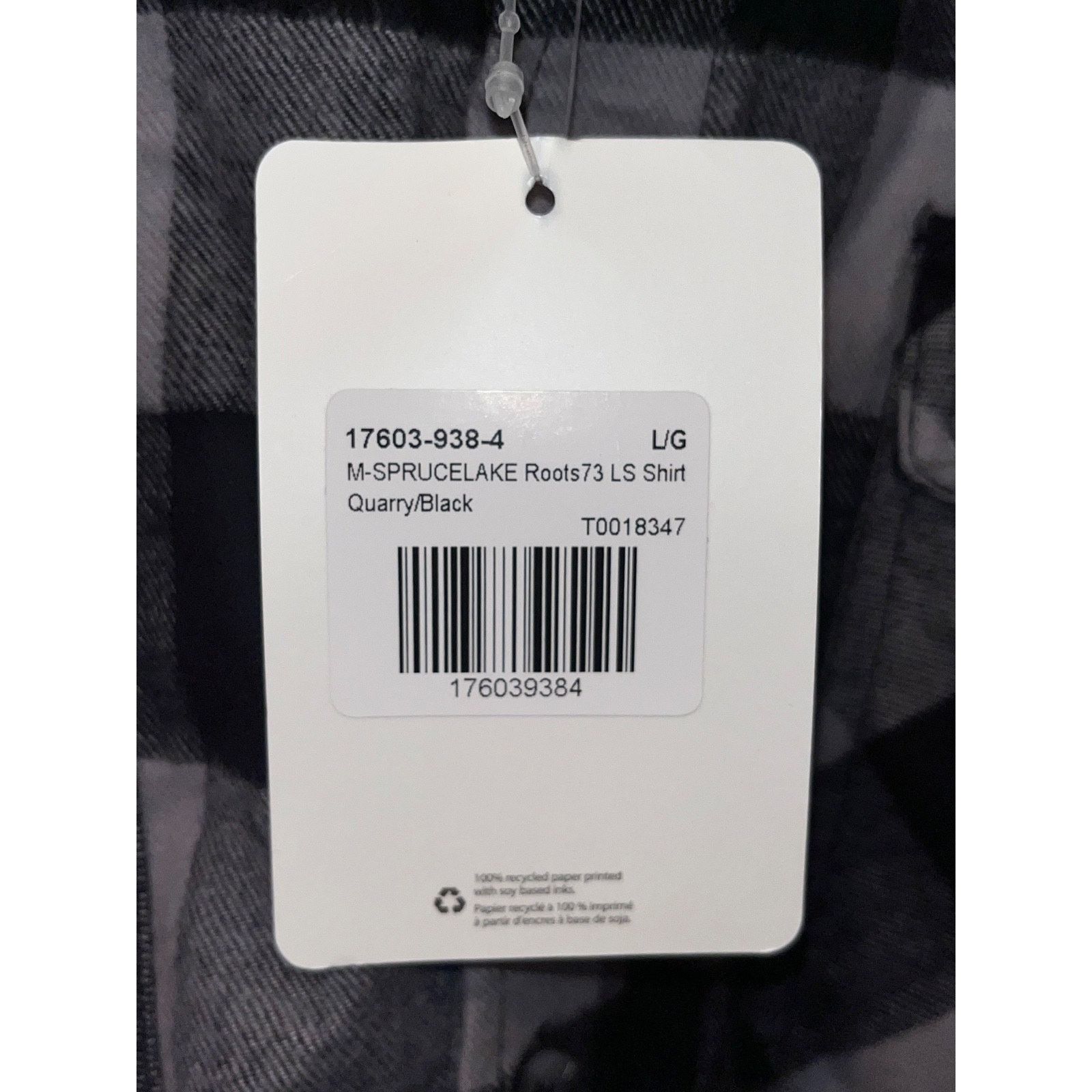Roots Roots 73 Spruce Lake Amazon Logo Plaid Flannel Sz. L NWT Size US L / EU 52-54 / 3 - 6 Thumbnail