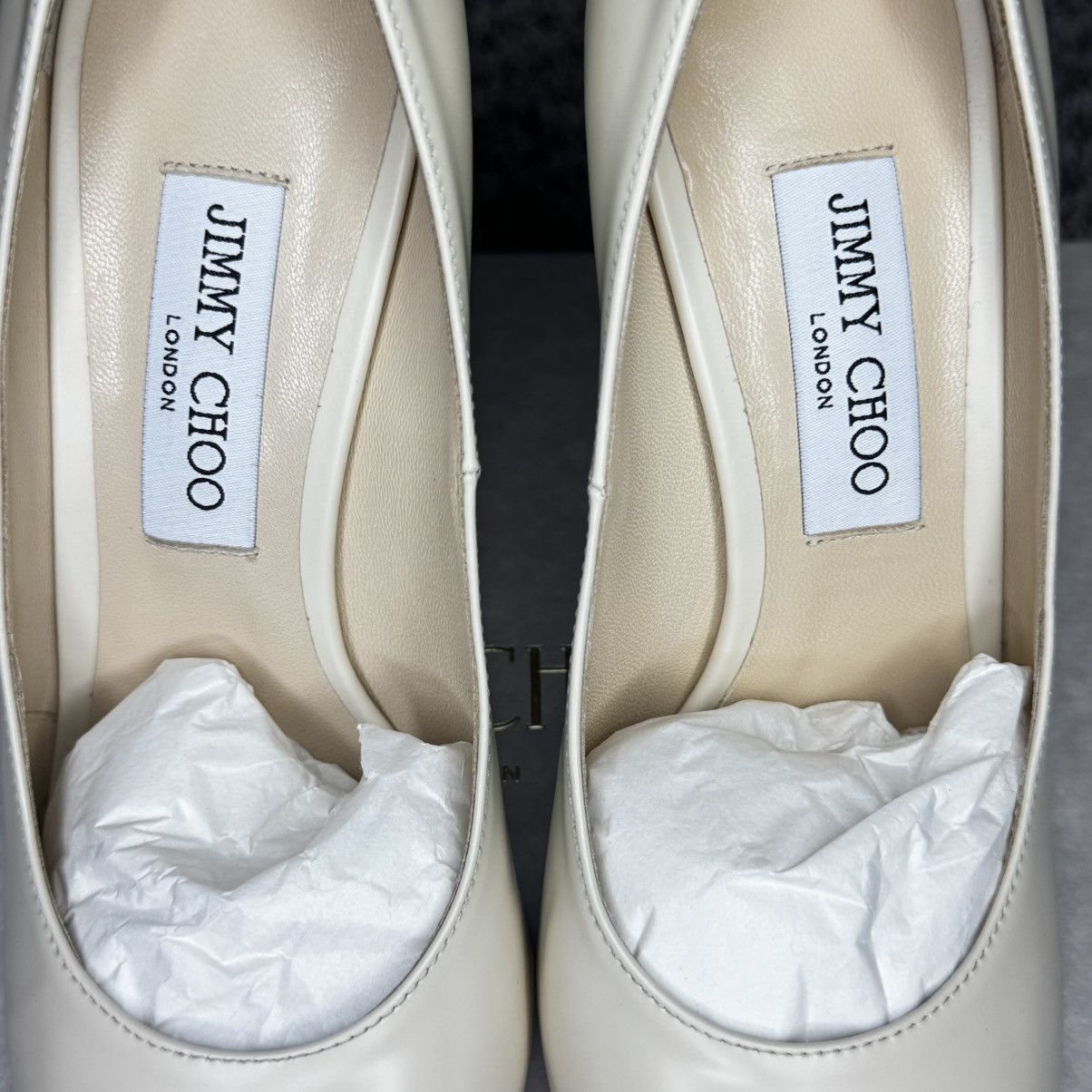 Jimmy Choo Jimmy Choo Ava 100 Pumps – Liquid Leather – Linen Size US 10 / IT 40 - 7 Thumbnail