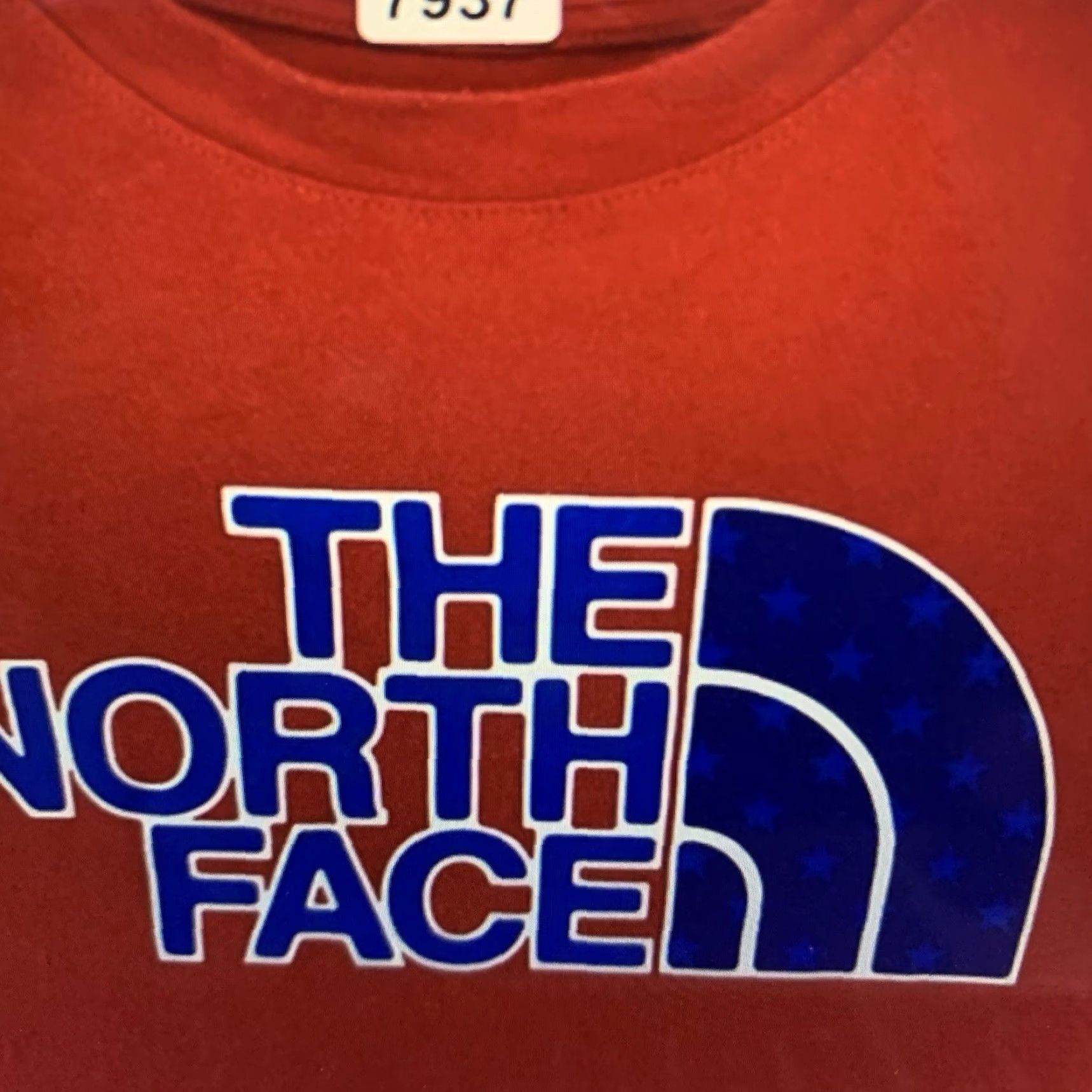 The North Face The North Face Men's T-Shirt Large Red Patriotic USA Front Graphic all Cotton Crew Neck Short Sleeve Logo Knit Graphic Print USA Patriotic 2020s? Size US L / EU 52-54 / 3 - 3 Thumbnail