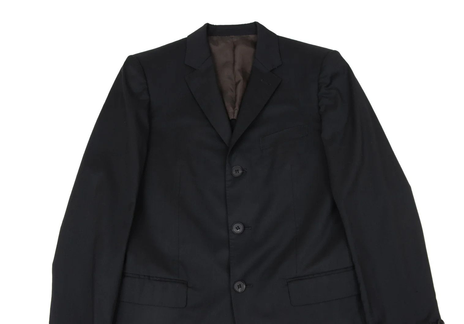 Jean Paul Gaultier Wool-Polyester 3-Button Jacket in Black Size 50 Size US M / EU 48-50 / 2 - 2 Thumbnail