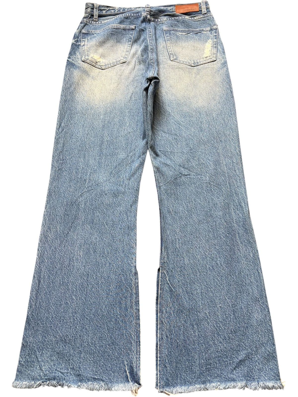 Acne Studios Vintage Japanese Brand Faded Wash Bootcut Distressed Jeans Size 29" - 2 Thumbnail